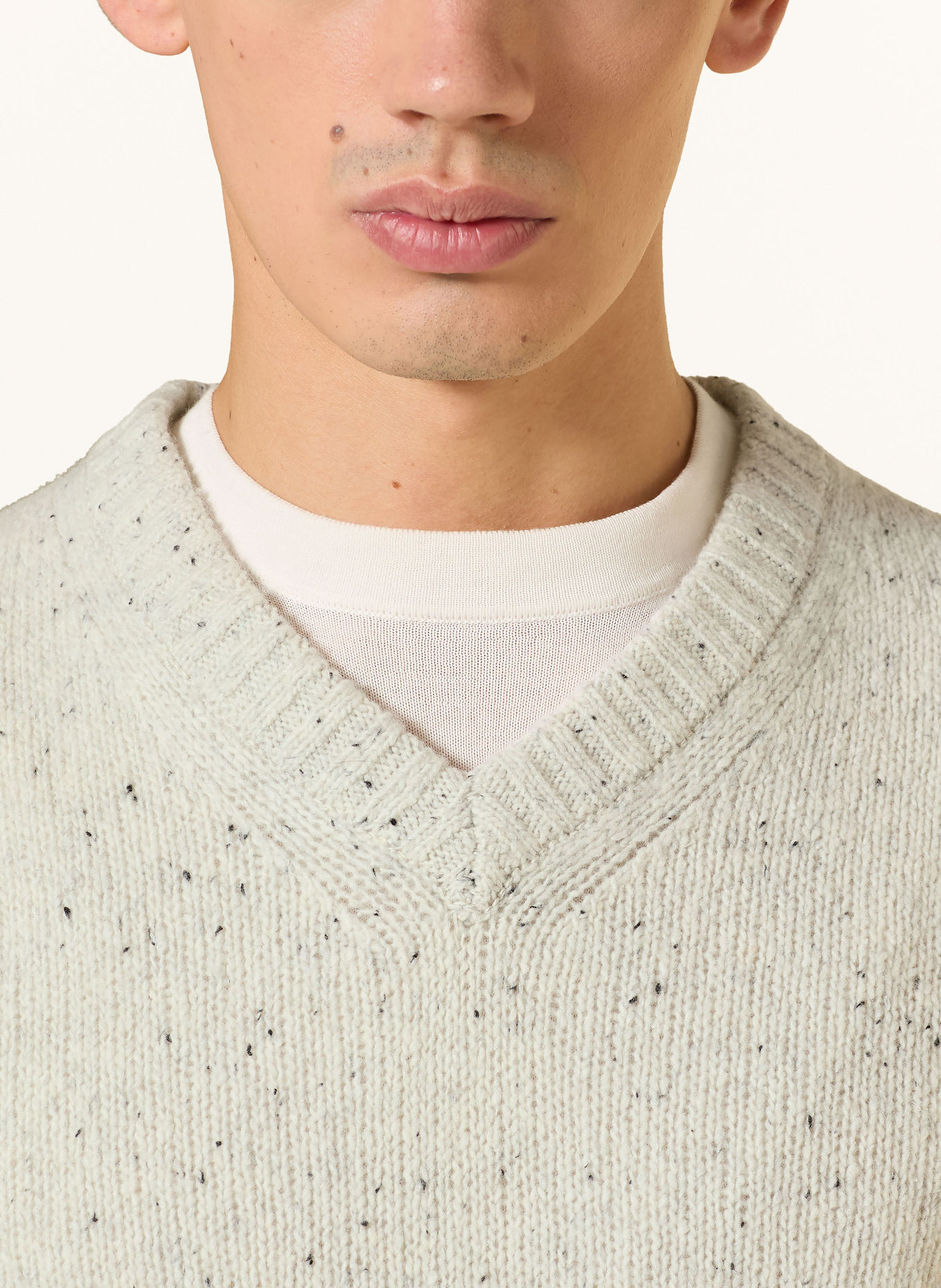 STRELLSON DORO Sweater: ECRU / BLACK