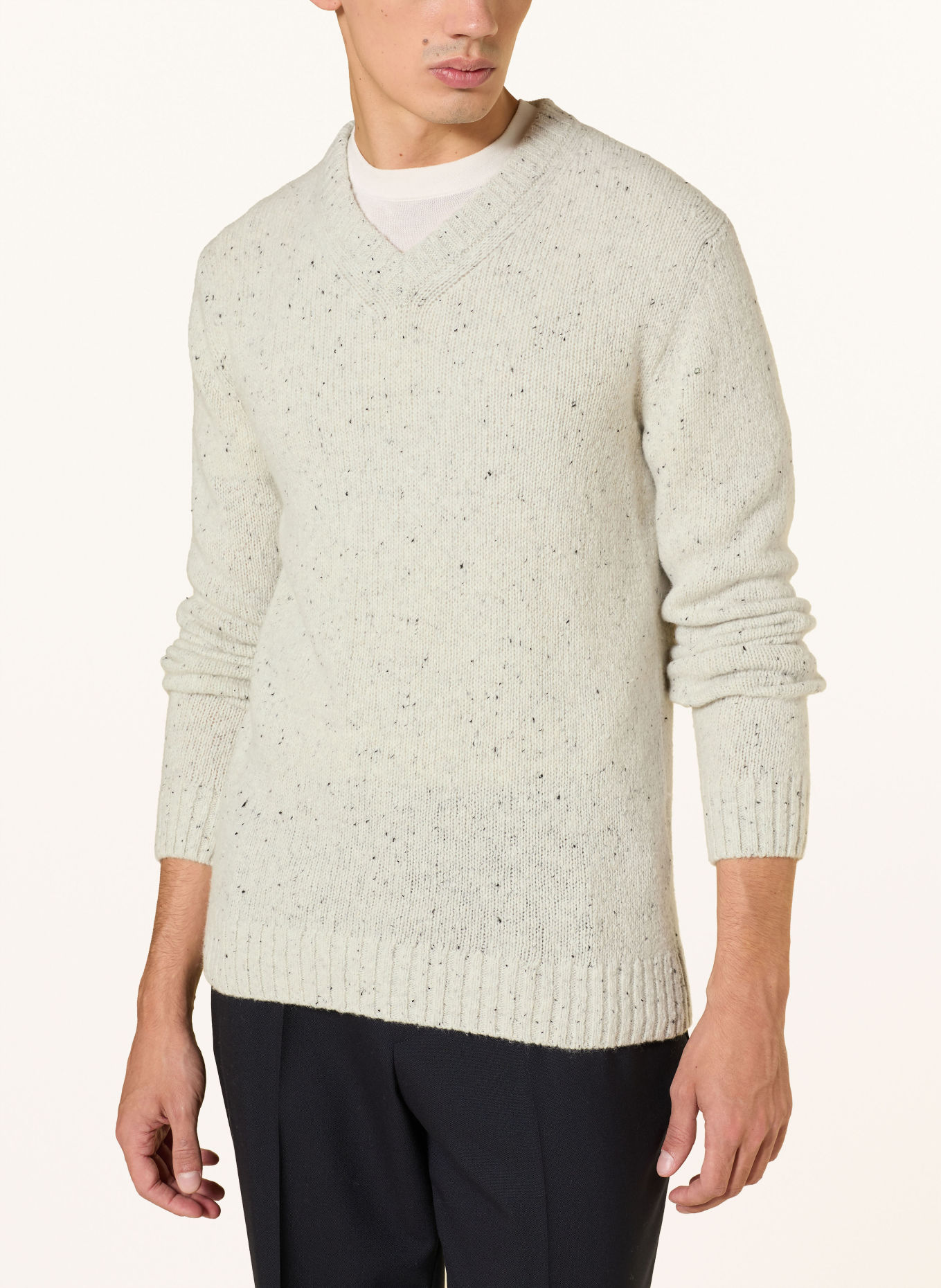STRELLSON DORO Sweater: ECRU / BLACK