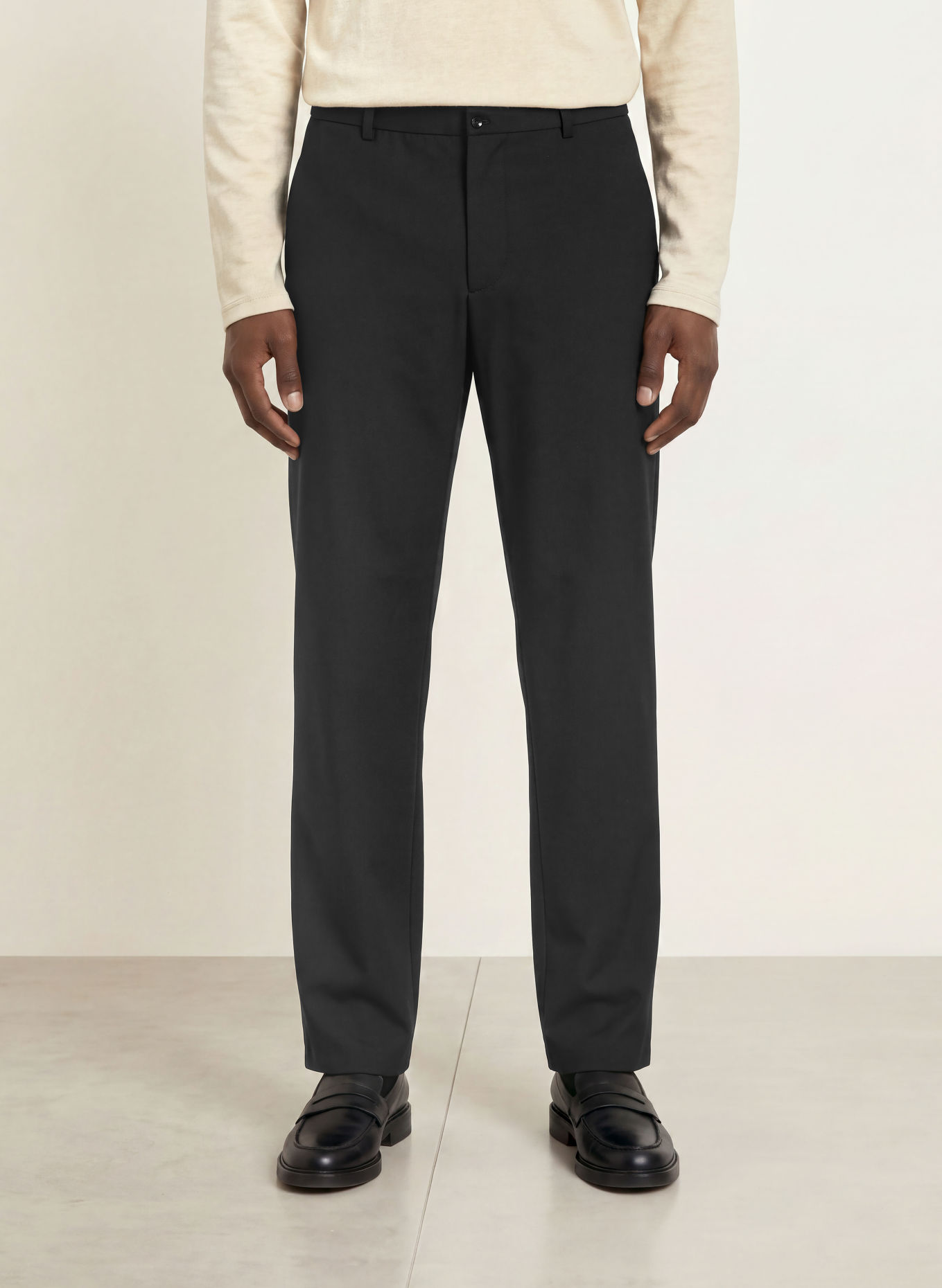 STRELLSON JIN Regular Fit Trousers: BLACK