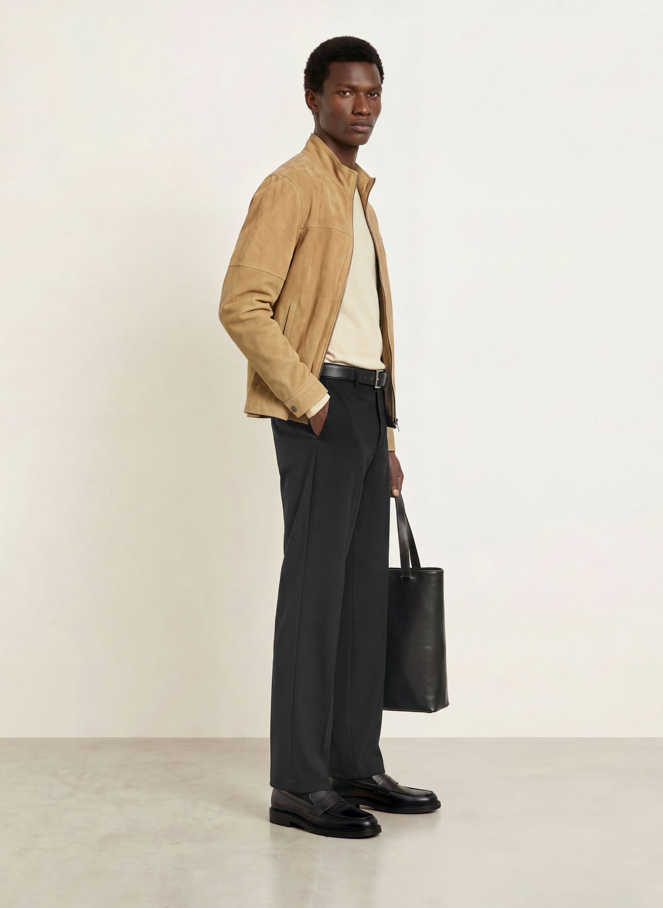 STRELLSON JIN Regular Fit Trousers: BLACK