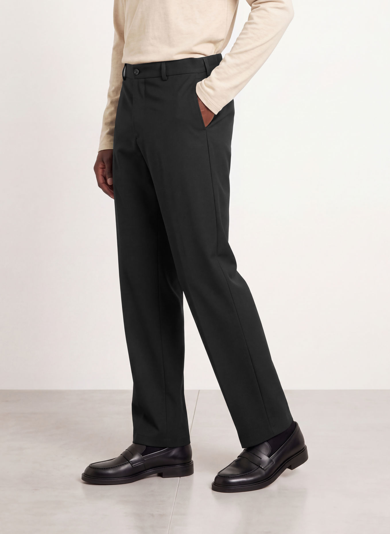 STRELLSON JIN Regular Fit Trousers: BLACK