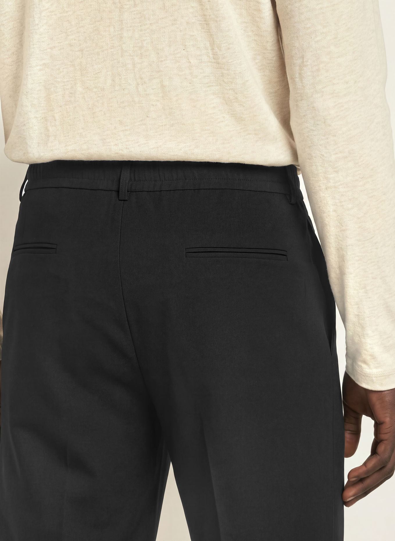 STRELLSON JIN Regular Fit Trousers: BLACK