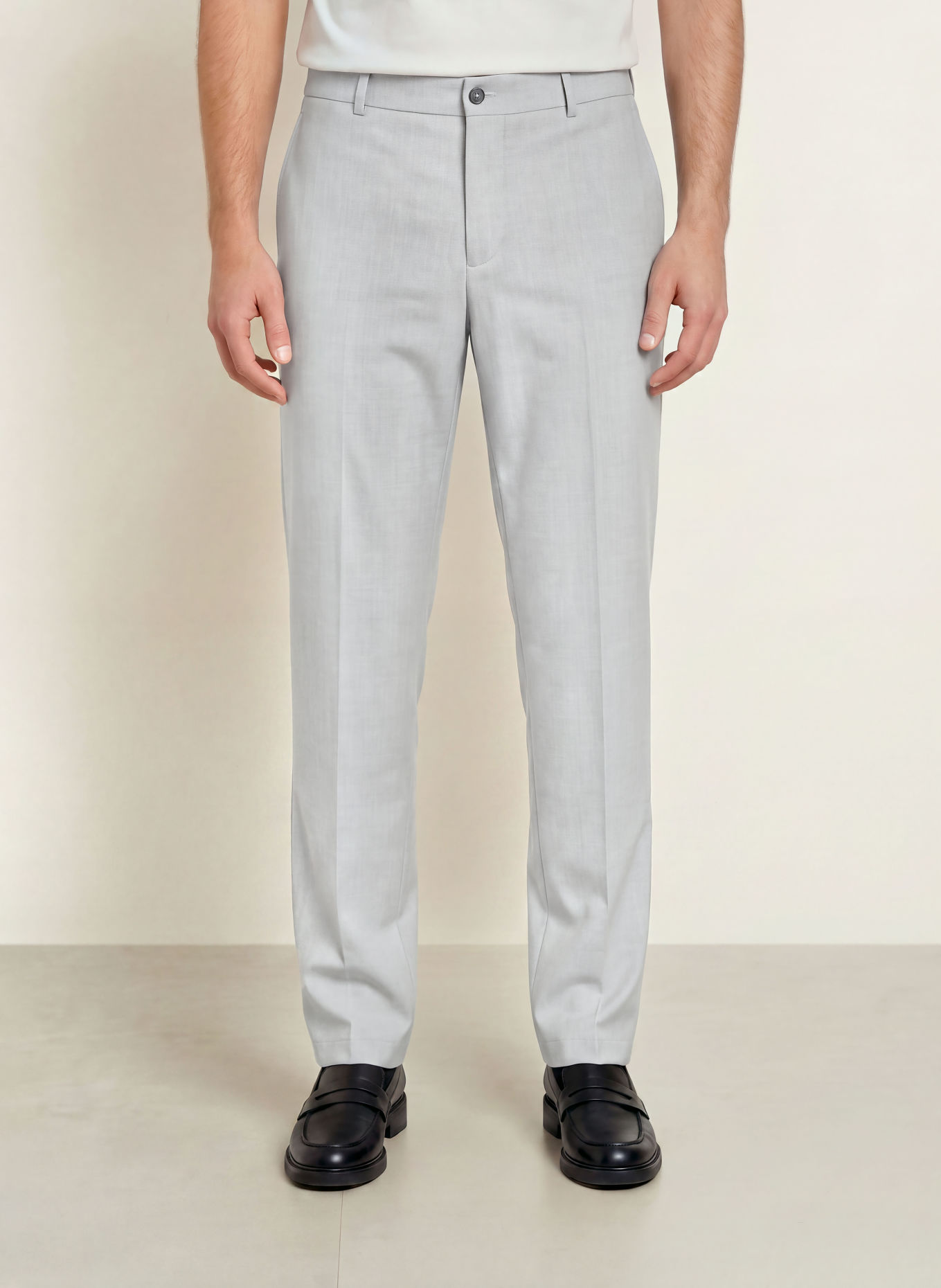 STRELLSON Broek JIN Regular Fit: LICHTGRIJS