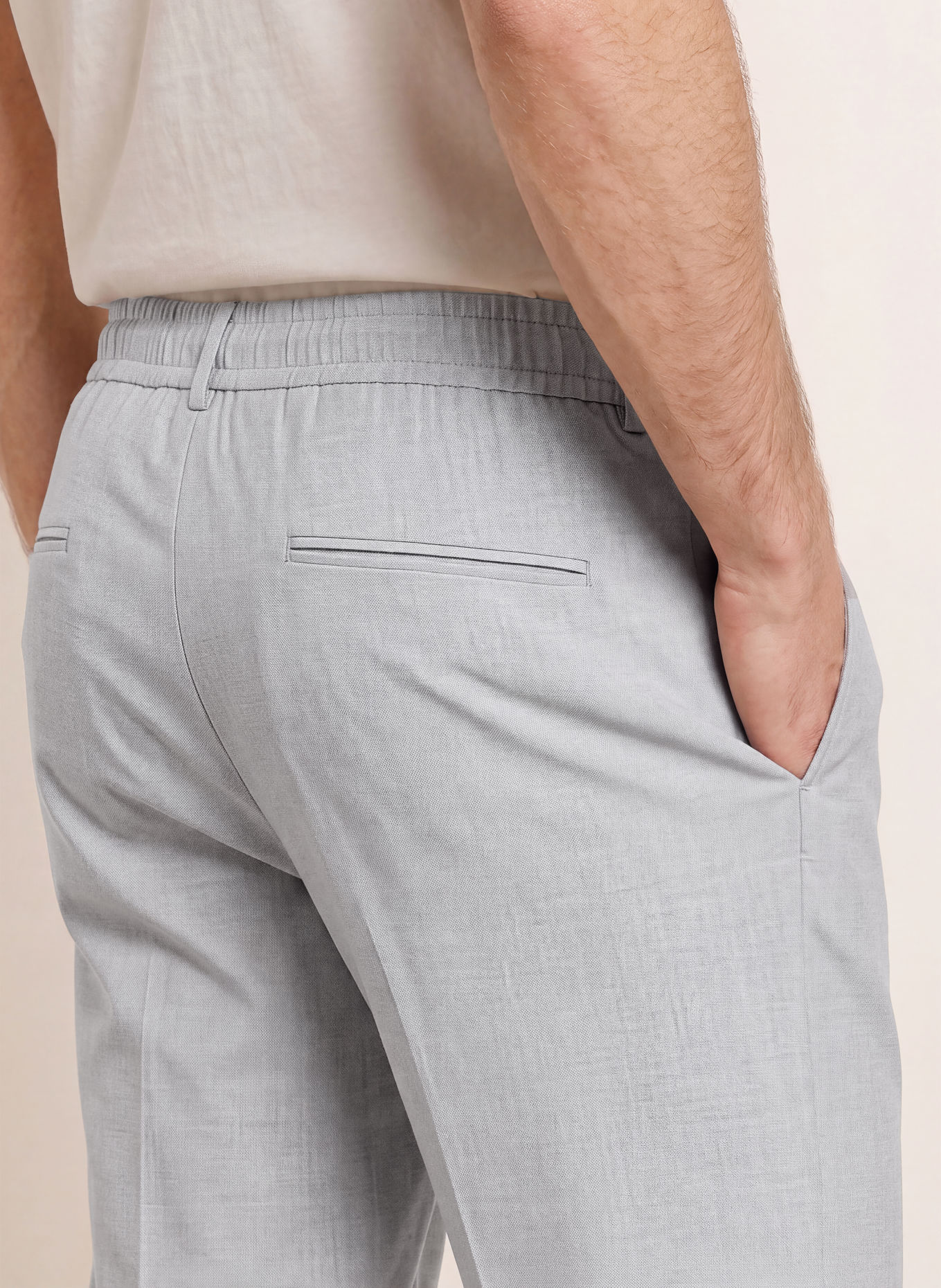 STRELLSON Broek JIN Regular Fit: LICHTGRIJS