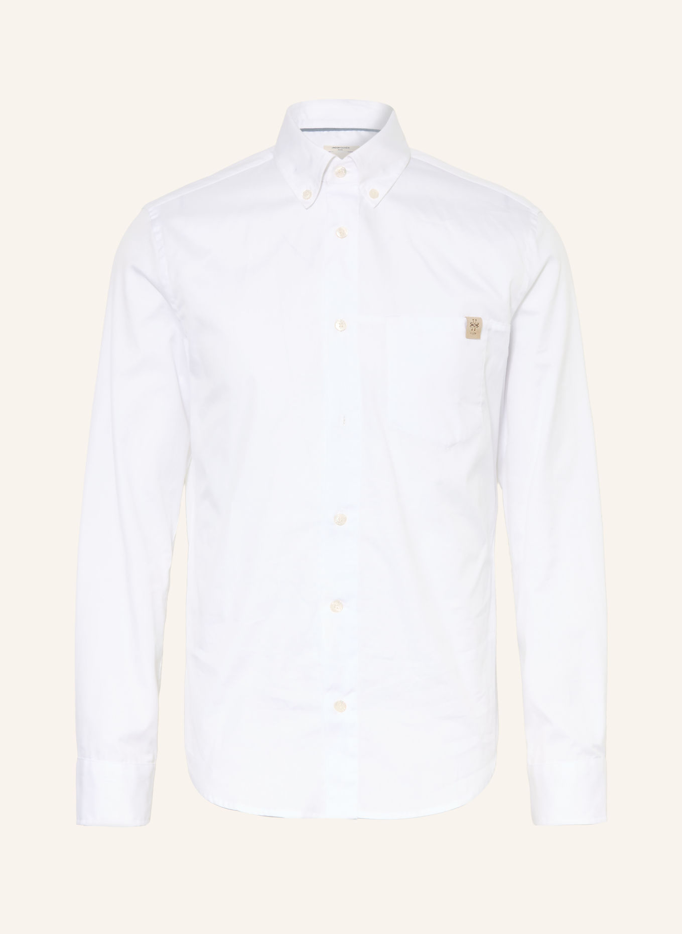 JACOB COHEN Overhemd, slim fit: WIT