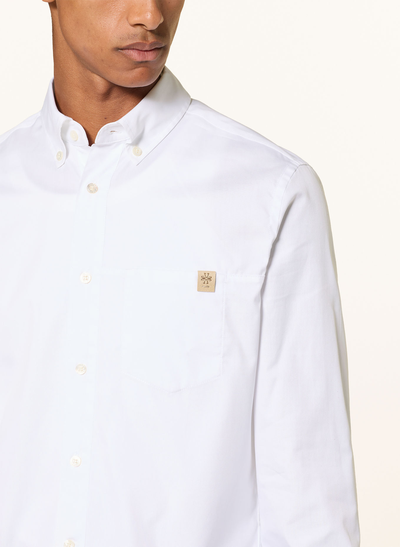 JACOB COHEN Overhemd, slim fit: WIT