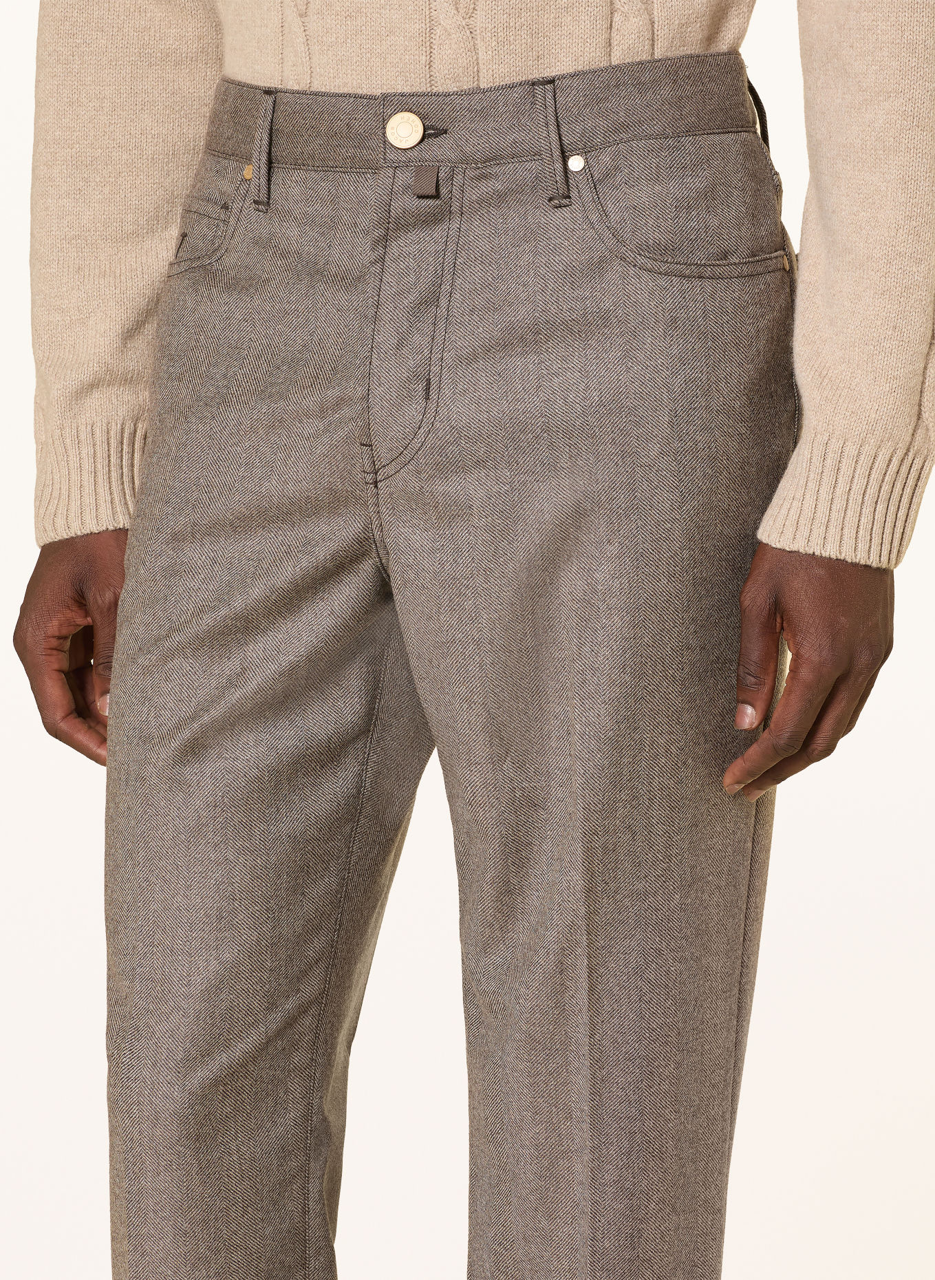 JACOB COHEN Broek ALEX Straight Fit: BRUIN