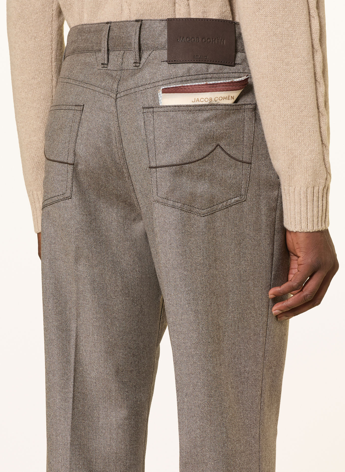 JACOB COHEN Broek ALEX Straight Fit: BRUIN
