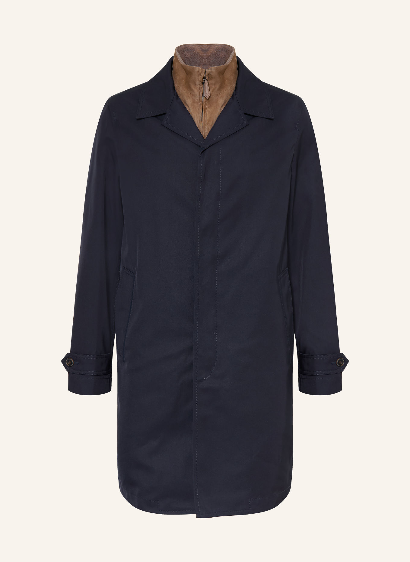 JACOB COHEN 2-in-1 coat: DARK BLUE / TAUPE