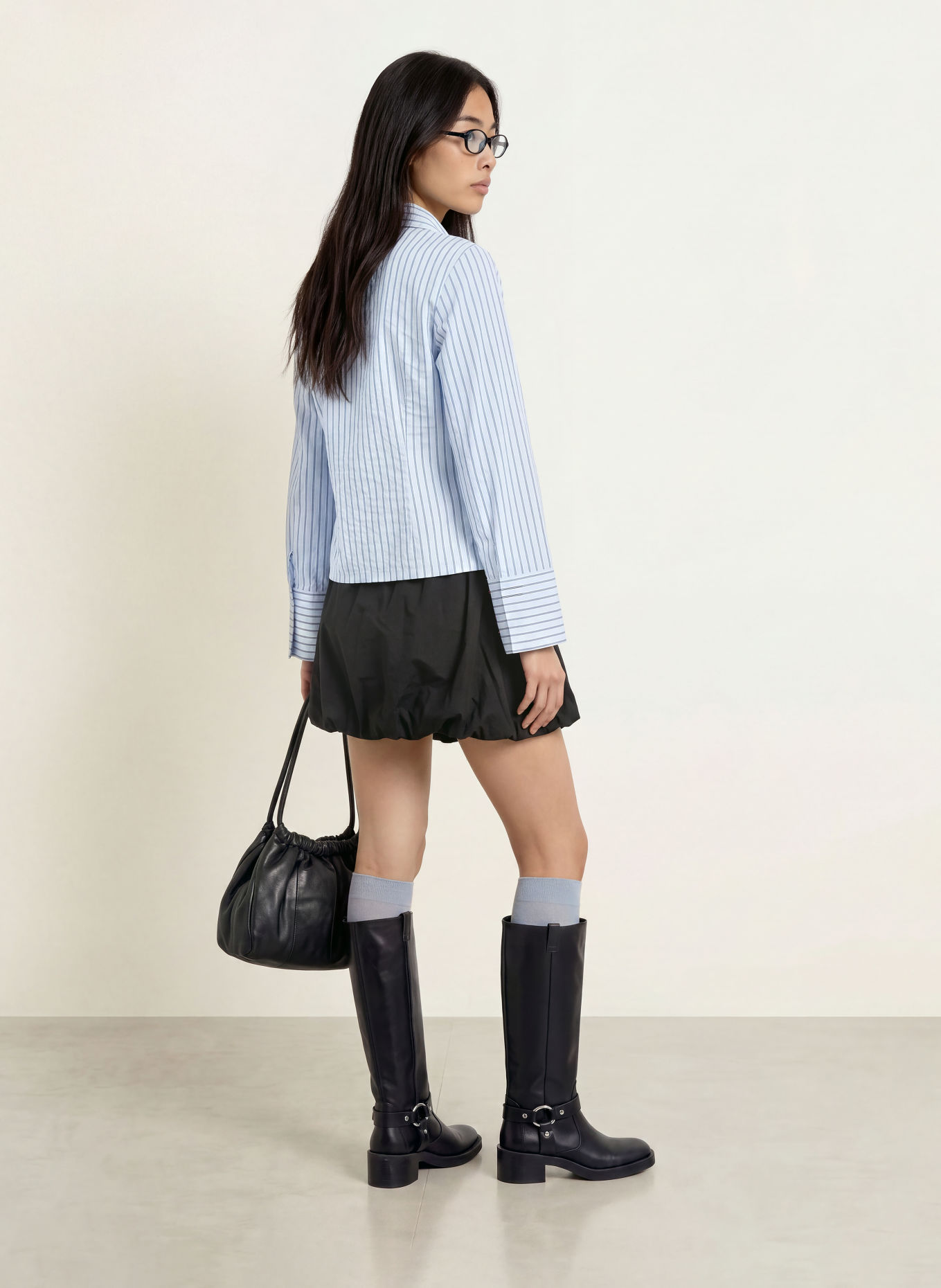 NEO NOIR Hemdbluse ROSA: HELLBLAU