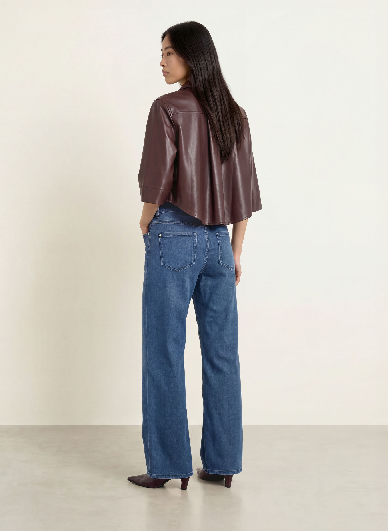 MOS MOSH Wide leg jeans MMDARA LYON: 447 DARK BLUE