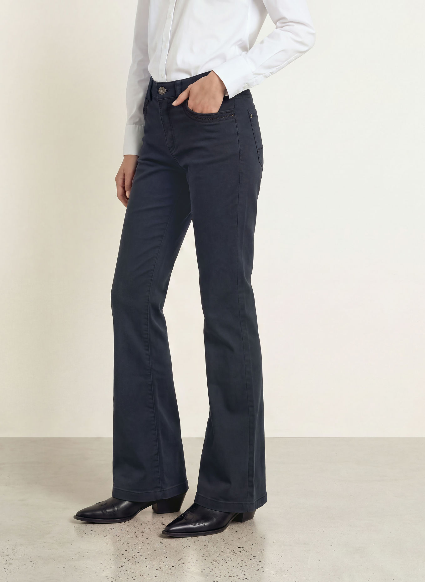 MOS MOSH Broek MMMARLENA TREASURE: 779 Navy Blazer