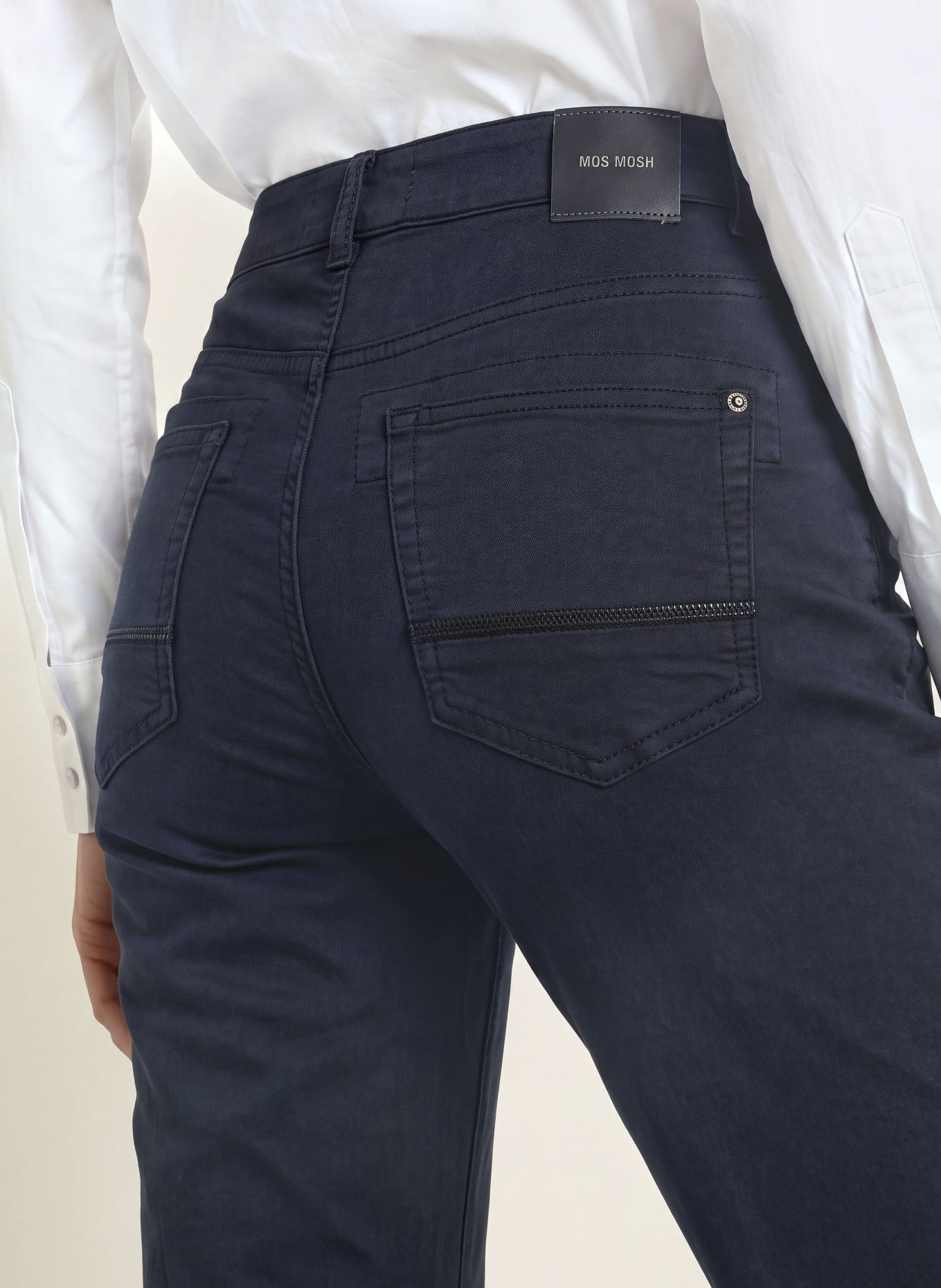MOS MOSH Broek MMMARLENA TREASURE: 779 Navy Blazer