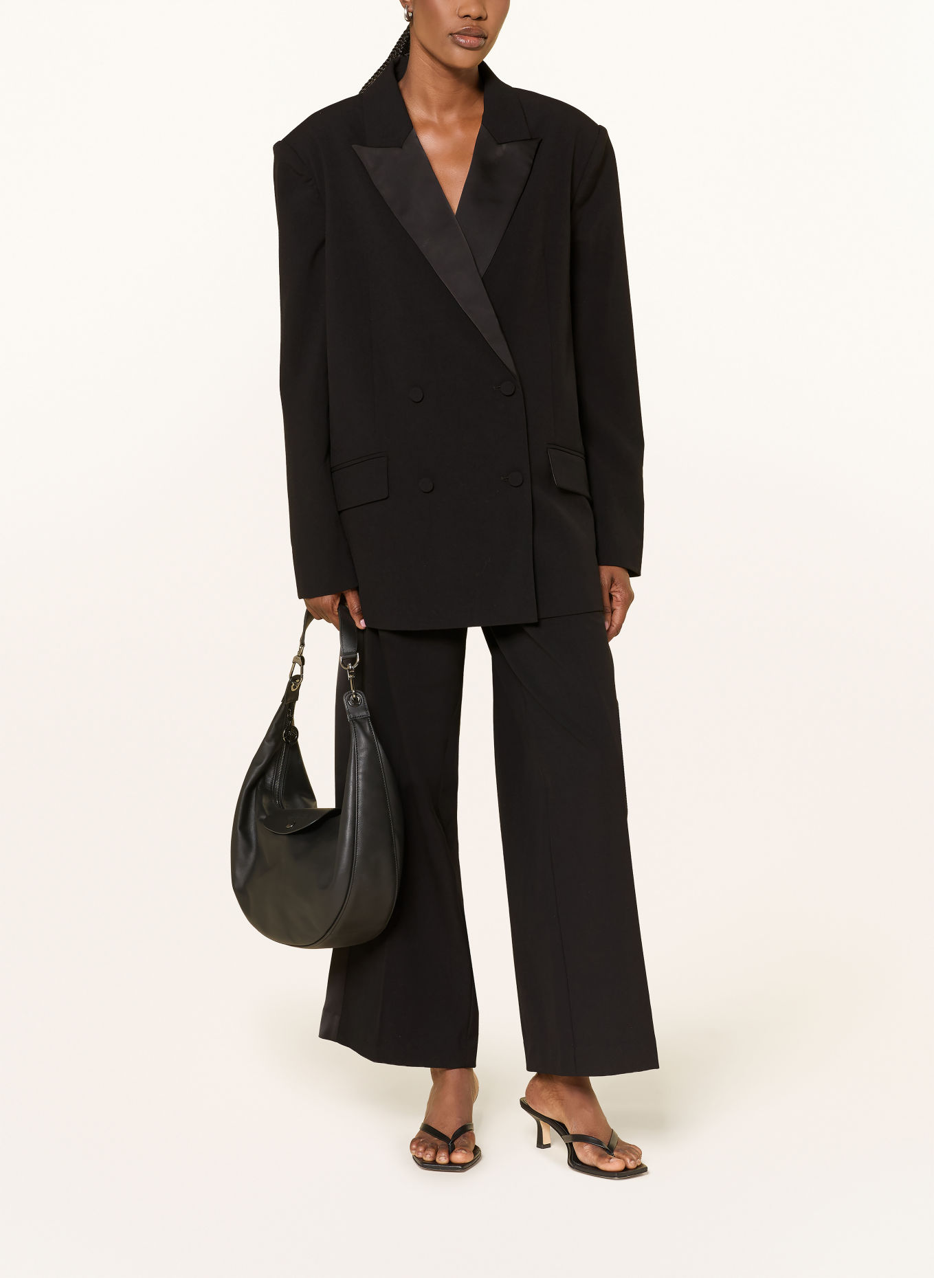 SOFIE SCHNOOR Lange blazer ASHELSW: ZWART