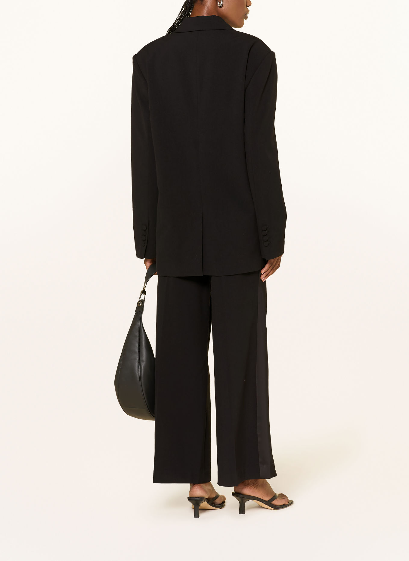 SOFIE SCHNOOR Lange blazer ASHELSW: ZWART