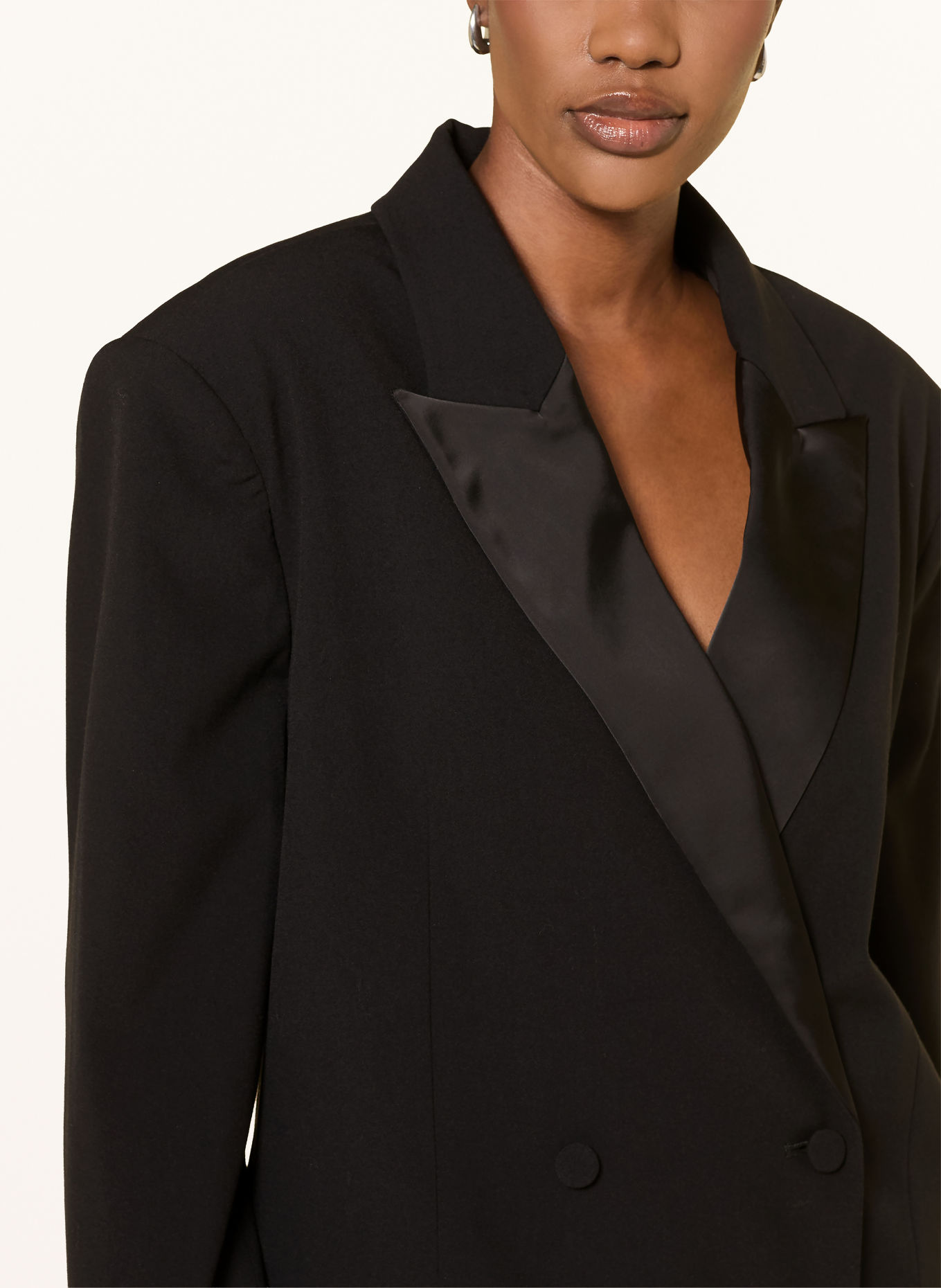 SOFIE SCHNOOR Lange blazer ASHELSW: ZWART