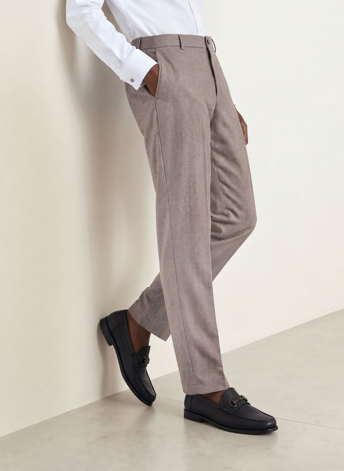 BOSS Pantalon PERIN Tapered Fit: 240 OPEN BROWN
