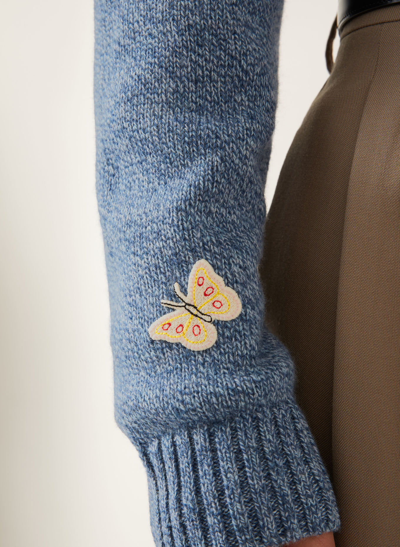 VALENTINO Pull BUTTERFLY: BLEU GRIS