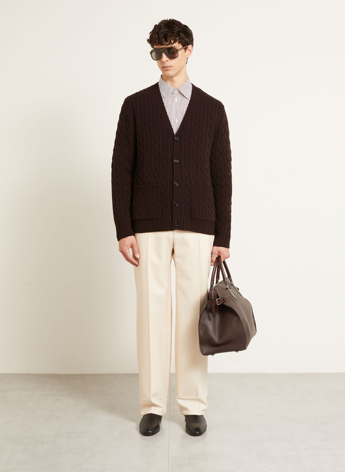 VALENTINO Vest: MARRON FONCÉ