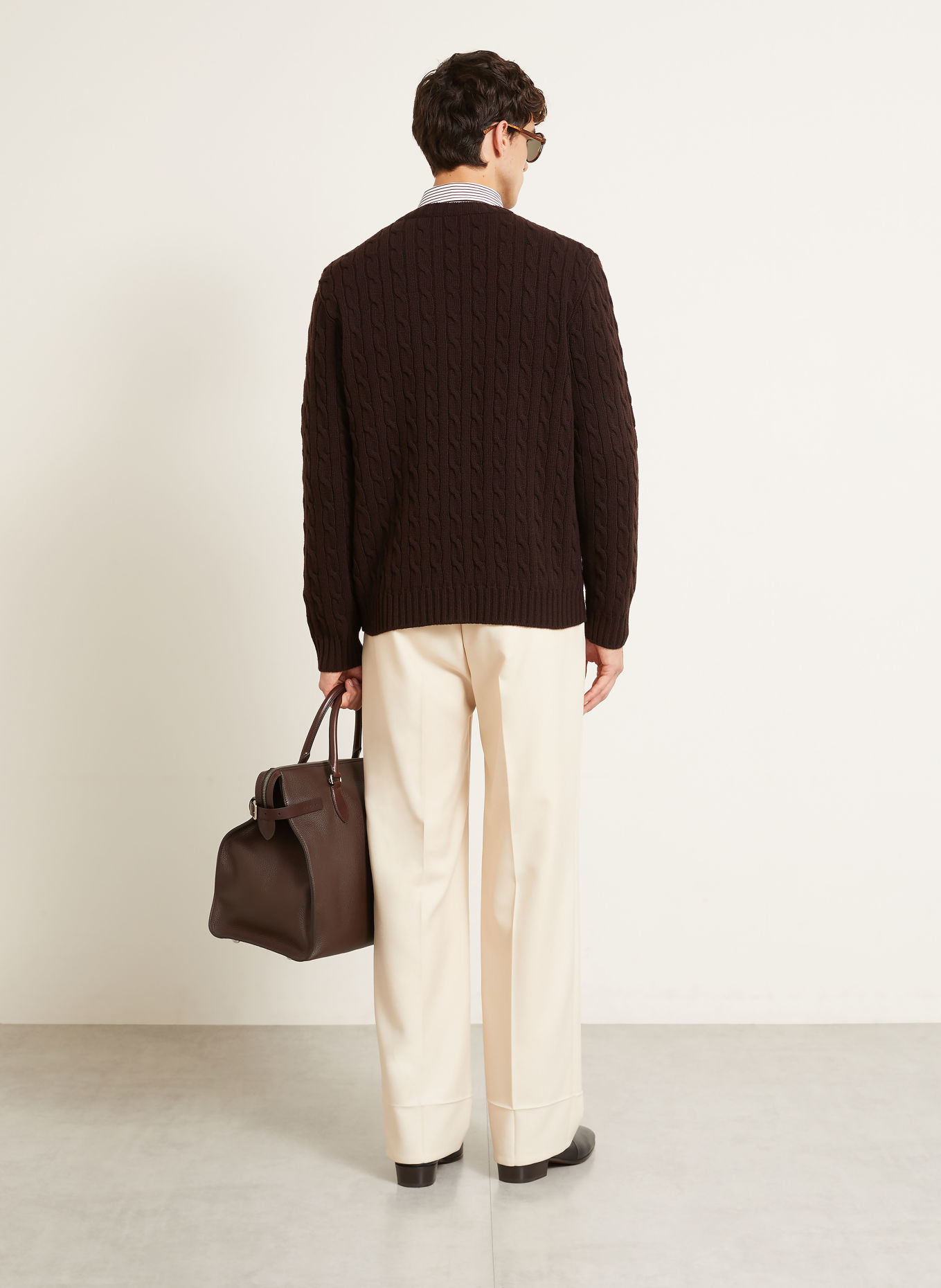VALENTINO Vest: MARRON FONCÉ