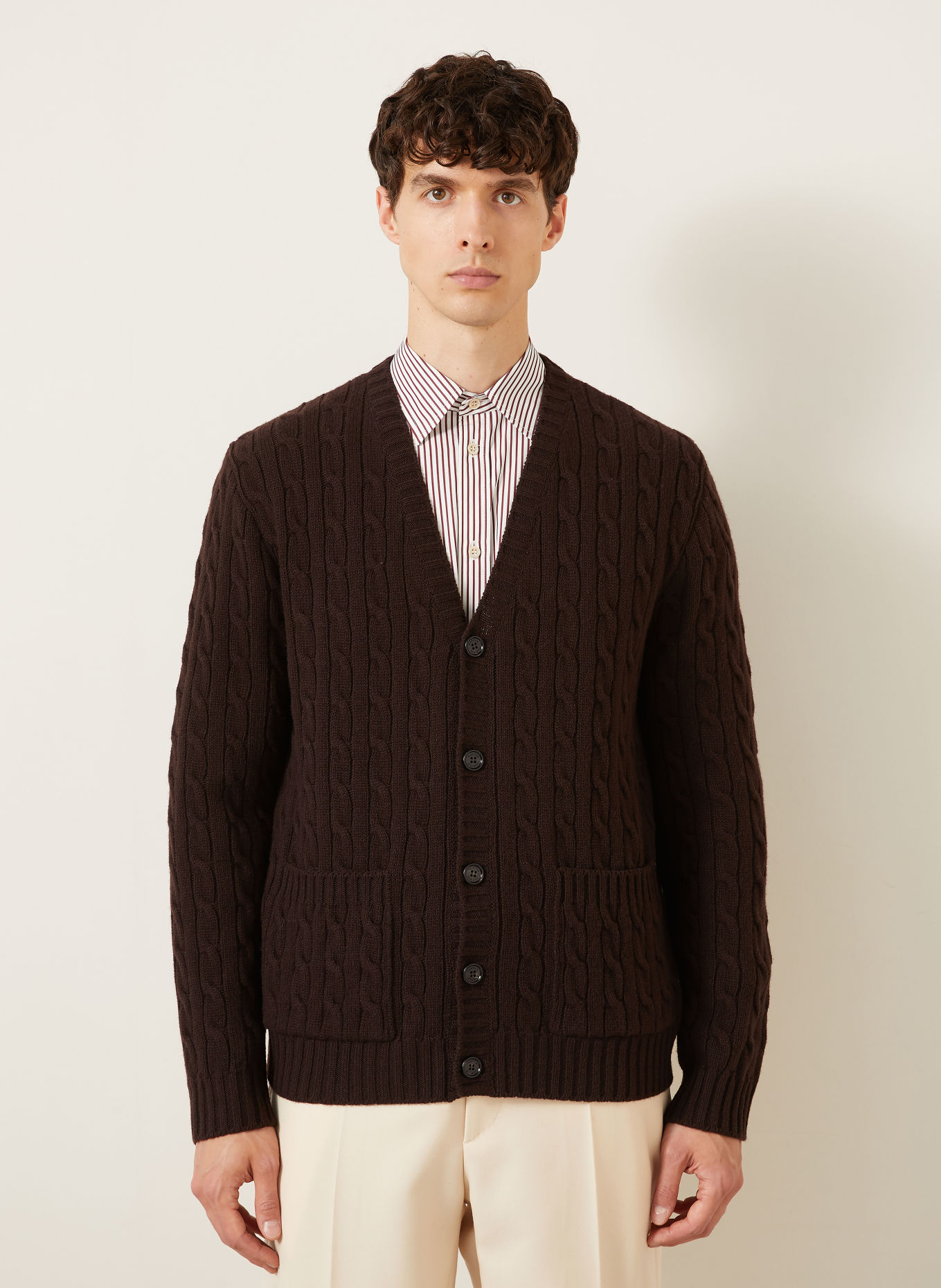 VALENTINO Vest: MARRON FONCÉ