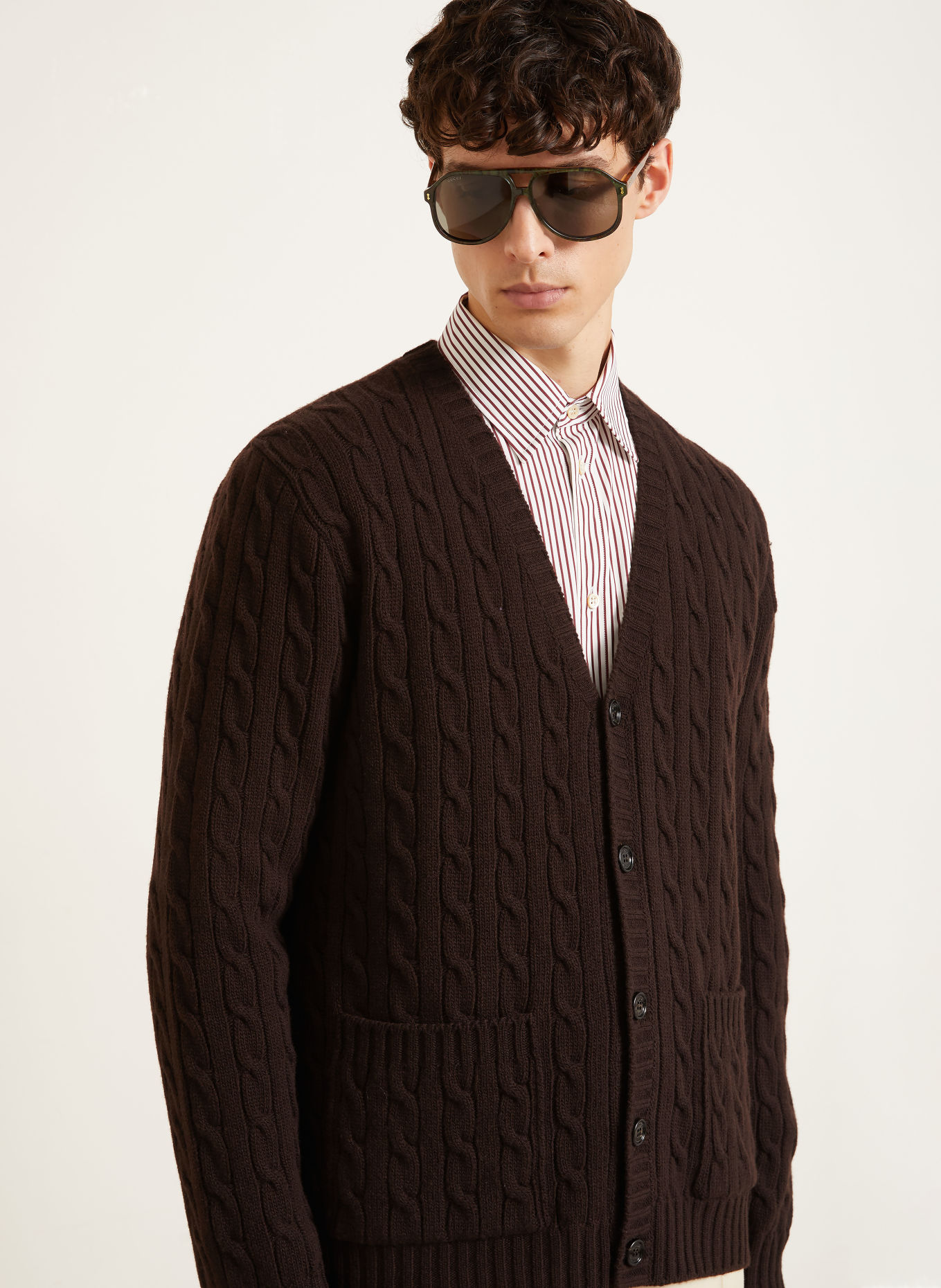 VALENTINO Vest: MARRON FONCÉ