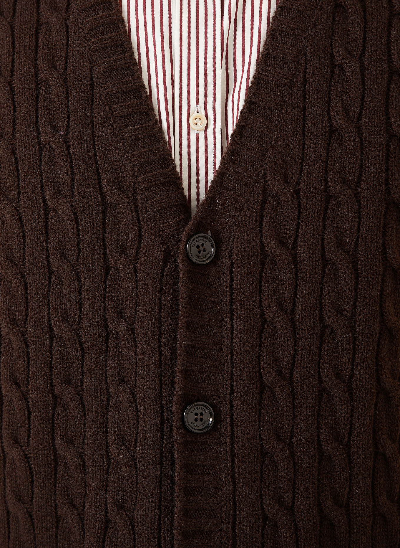 VALENTINO Vest: MARRON FONCÉ