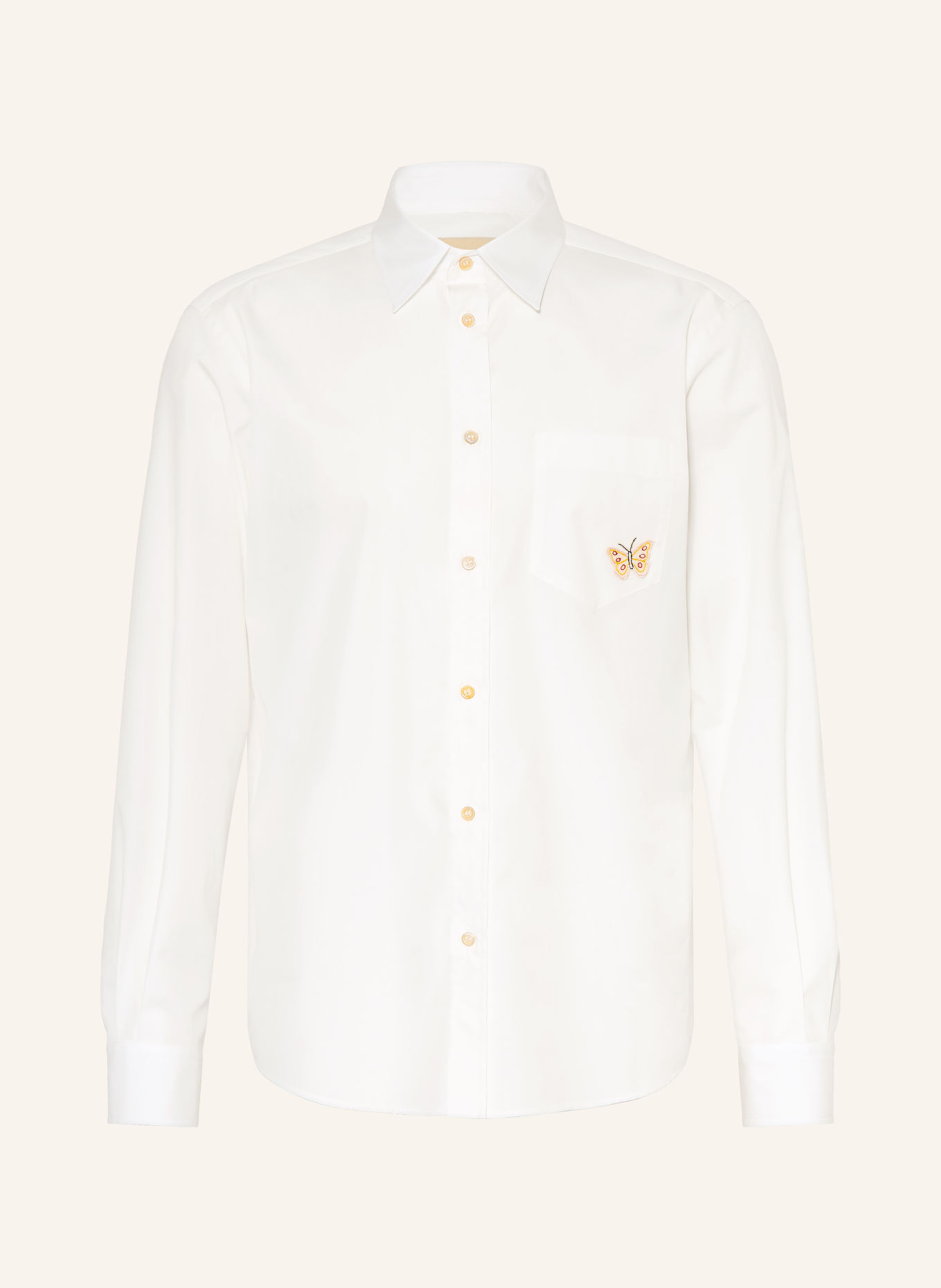 VALENTINO Hemd BUTTERFLY Slim Fit: WEISS