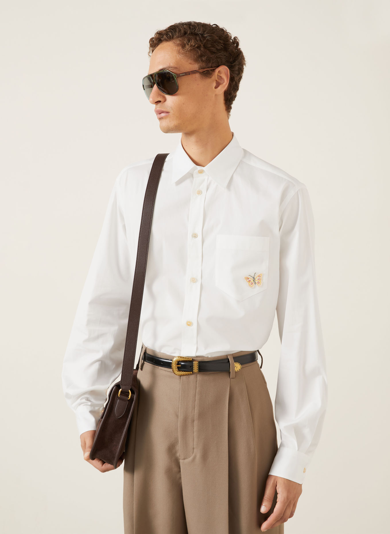 VALENTINO Hemd BUTTERFLY Slim Fit: WEISS