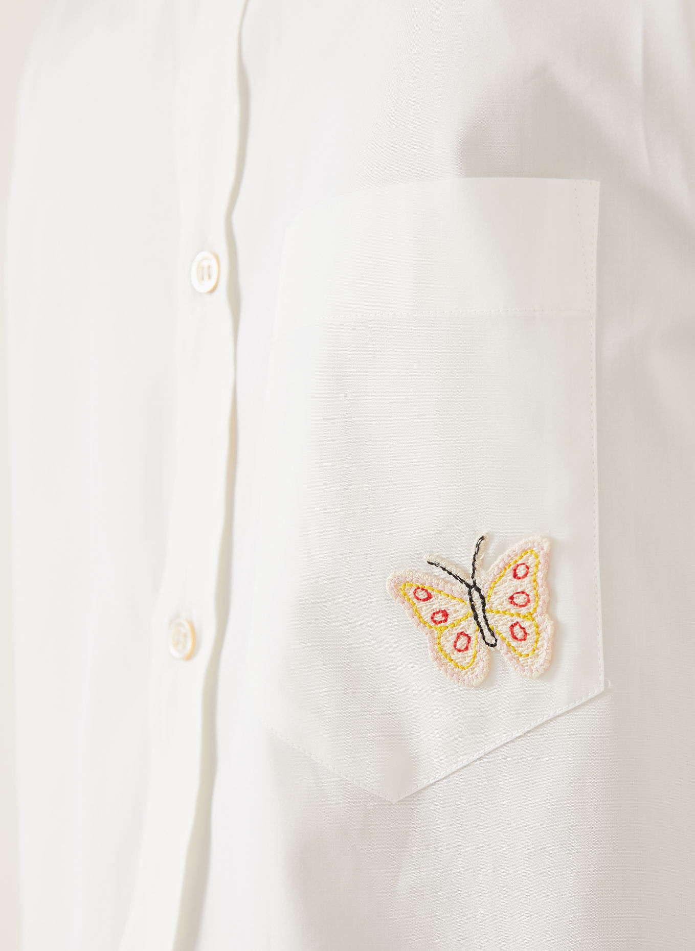 VALENTINO Hemd BUTTERFLY Slim Fit: WEISS