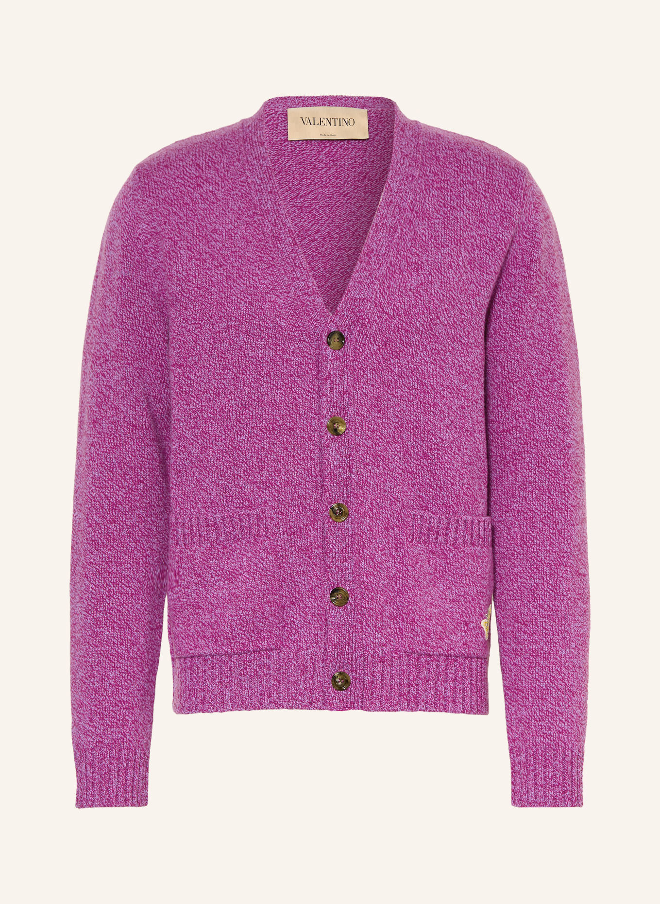 VALENTINO Strickjacke BUTTERFLY: FUCHSIA / LILA