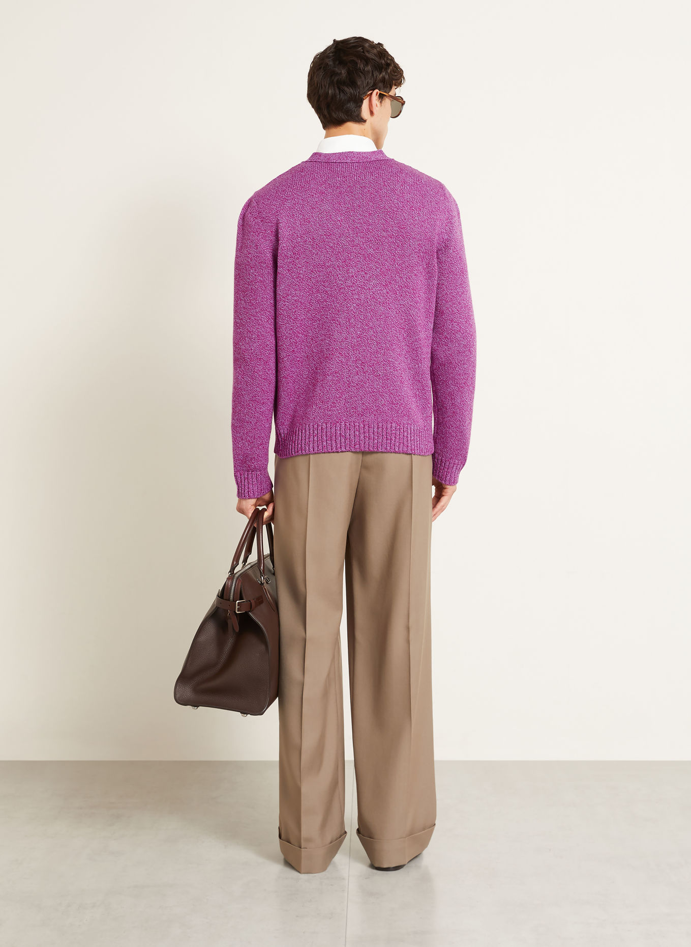 VALENTINO Strickjacke BUTTERFLY: FUCHSIA / LILA