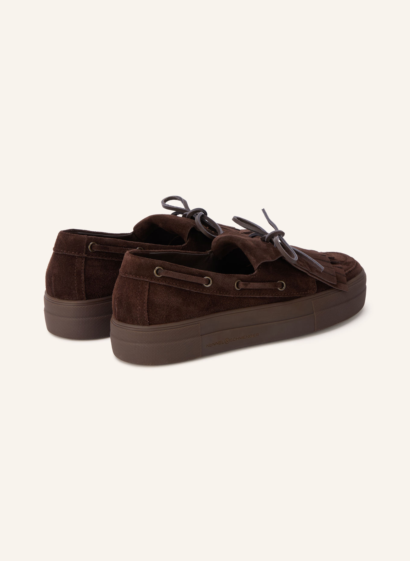 KENNEL & SCHMENGER ALEC Boat Shoes: DARK BROWN