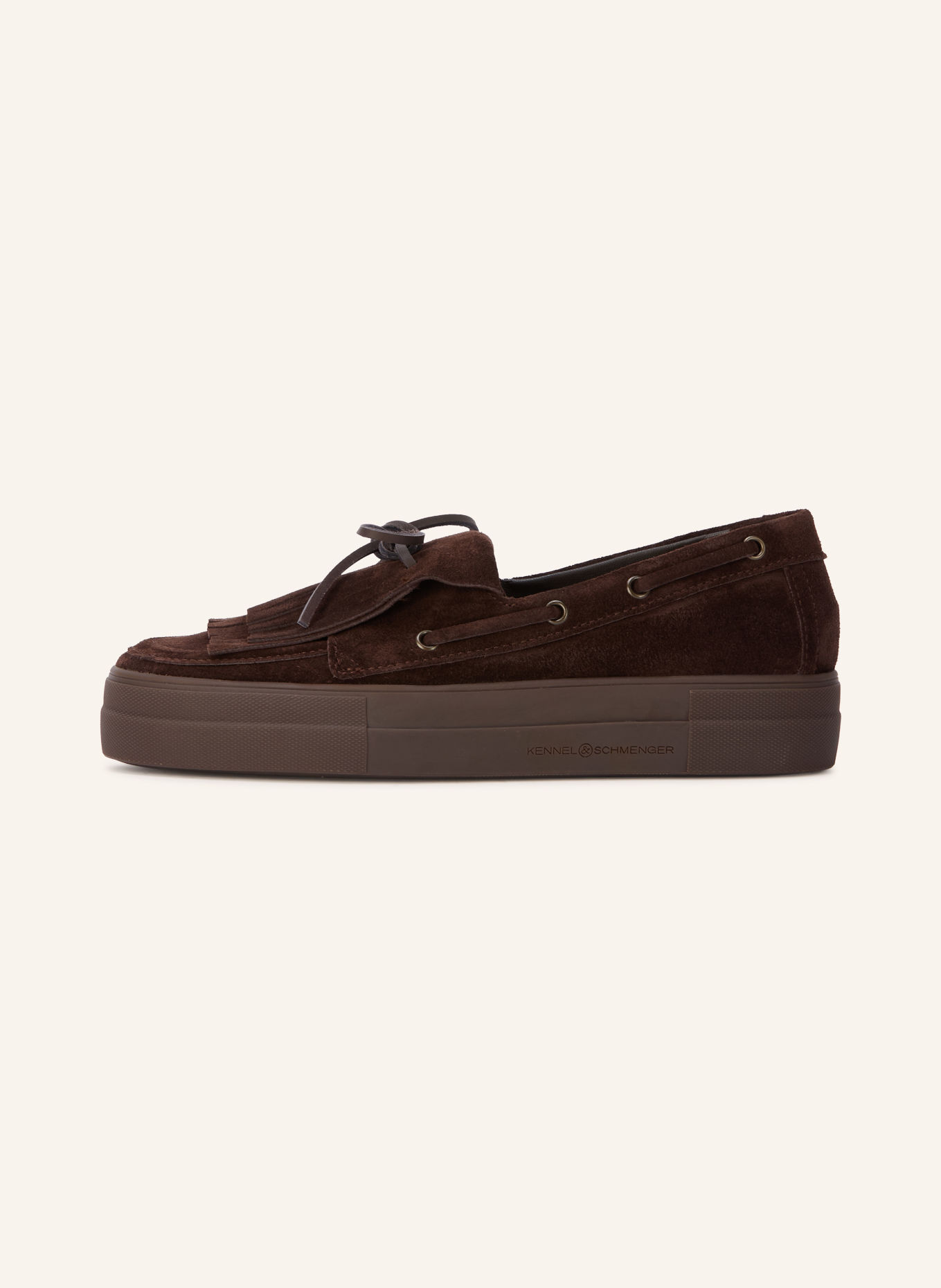 KENNEL & SCHMENGER ALEC Boat Shoes: DARK BROWN