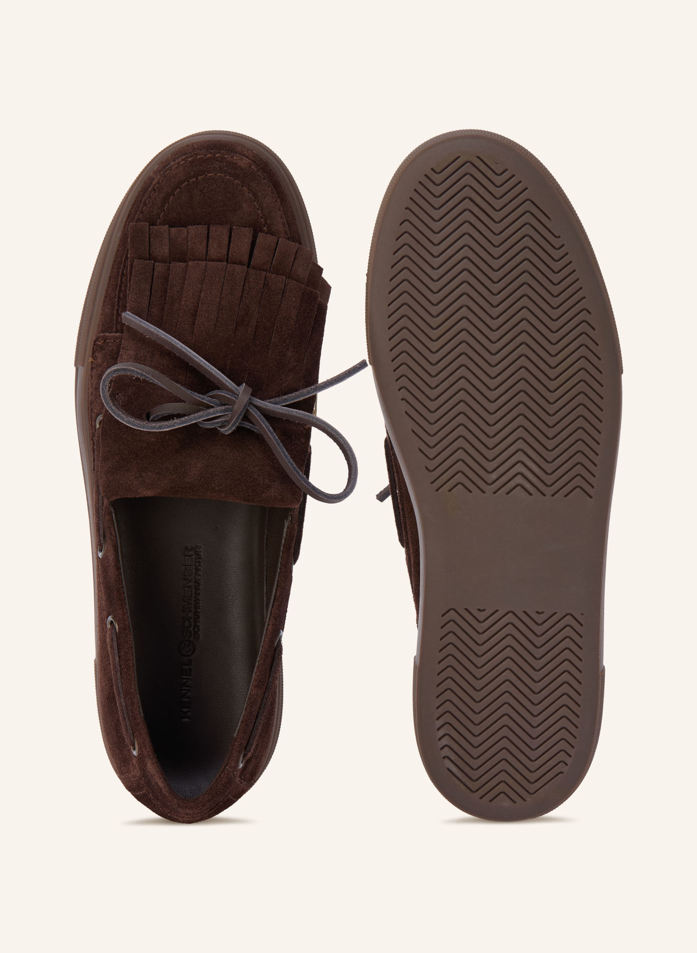 KENNEL & SCHMENGER ALEC Boat Shoes: DARK BROWN