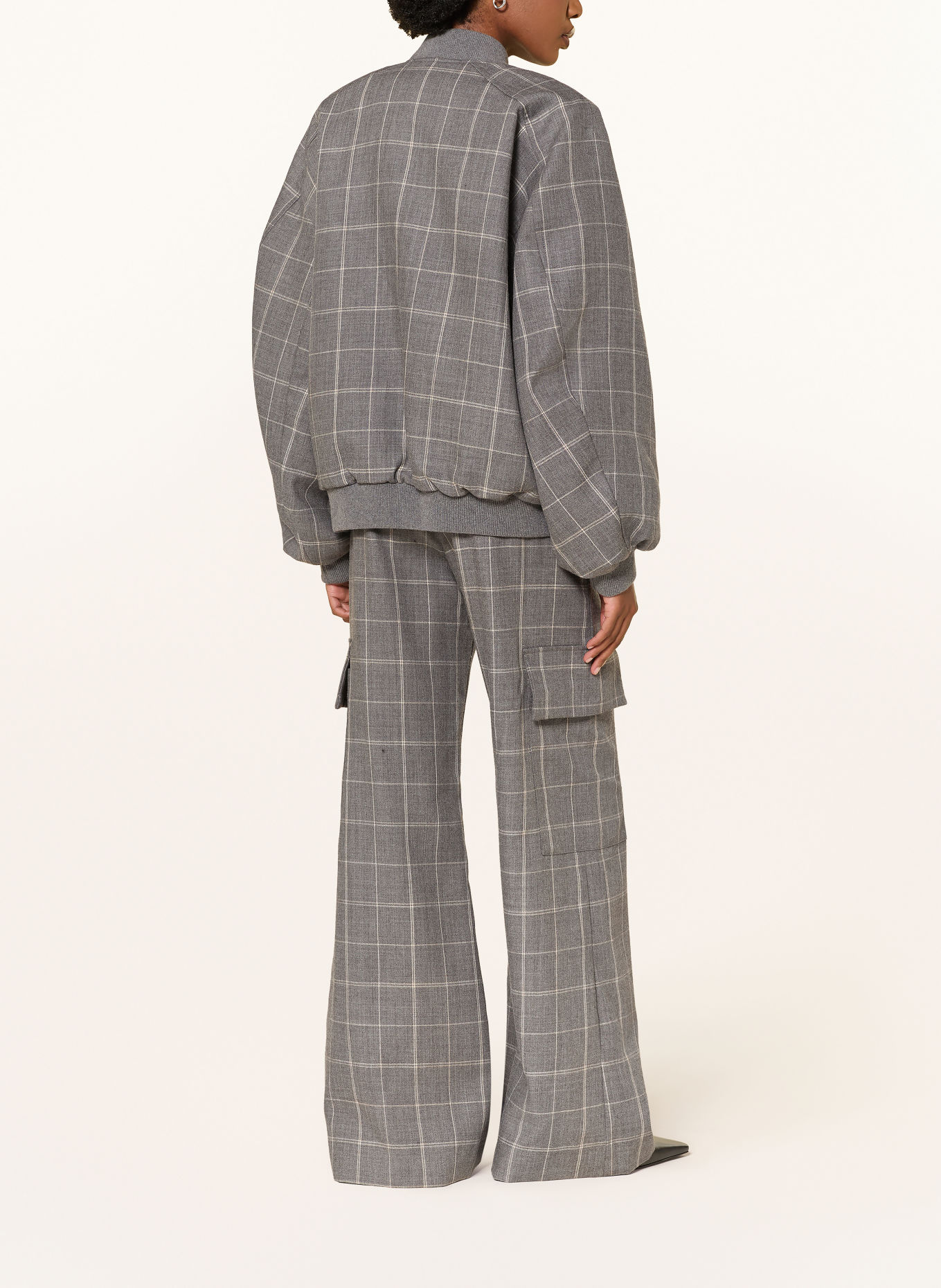 The Frankie Shop Blouson ELINOR: GRÅ / GRÄDDE