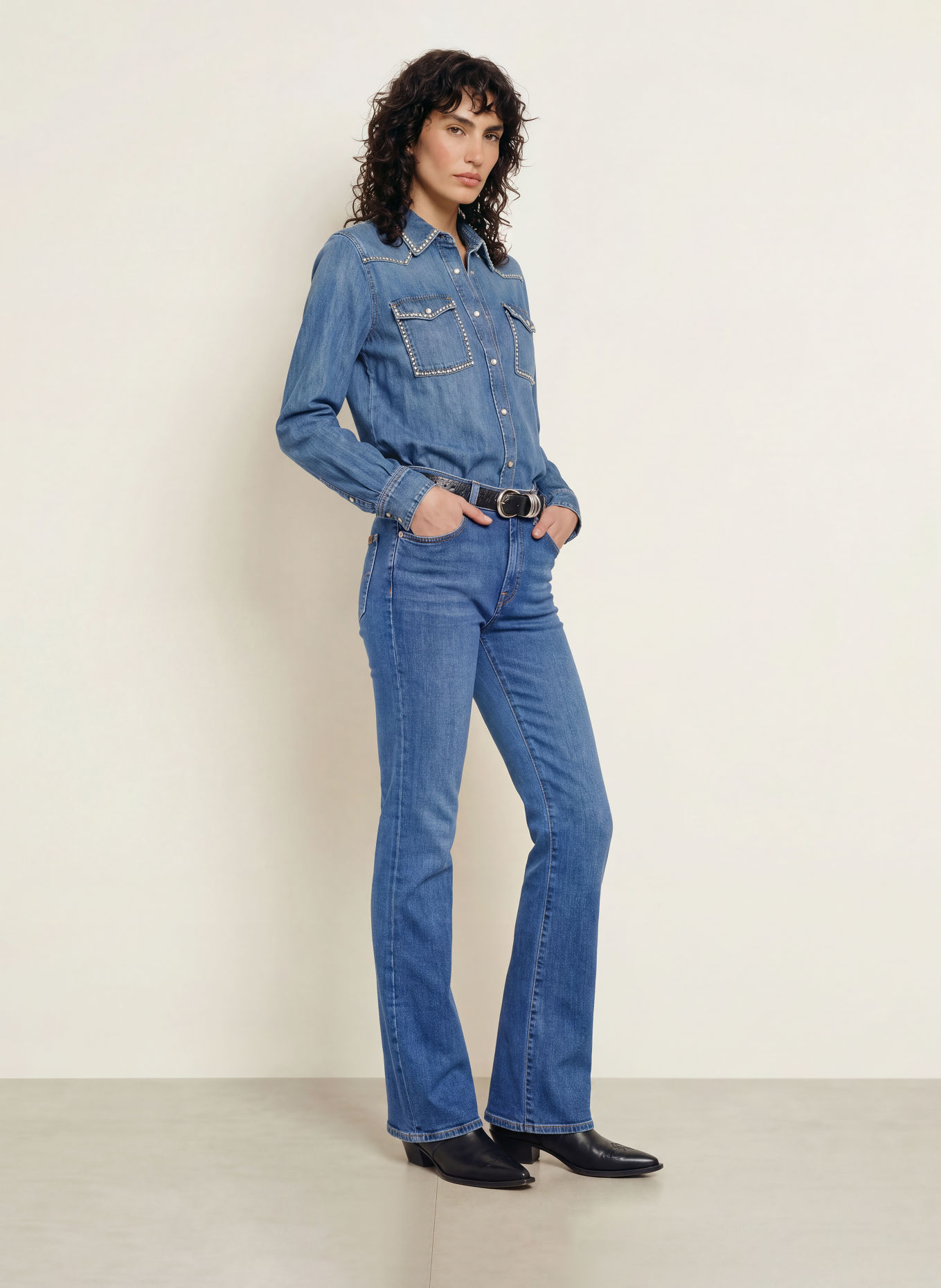 7 for all mankind Bootcut jeans THE LEGGY BOOTCUT: 3RY CLOUD