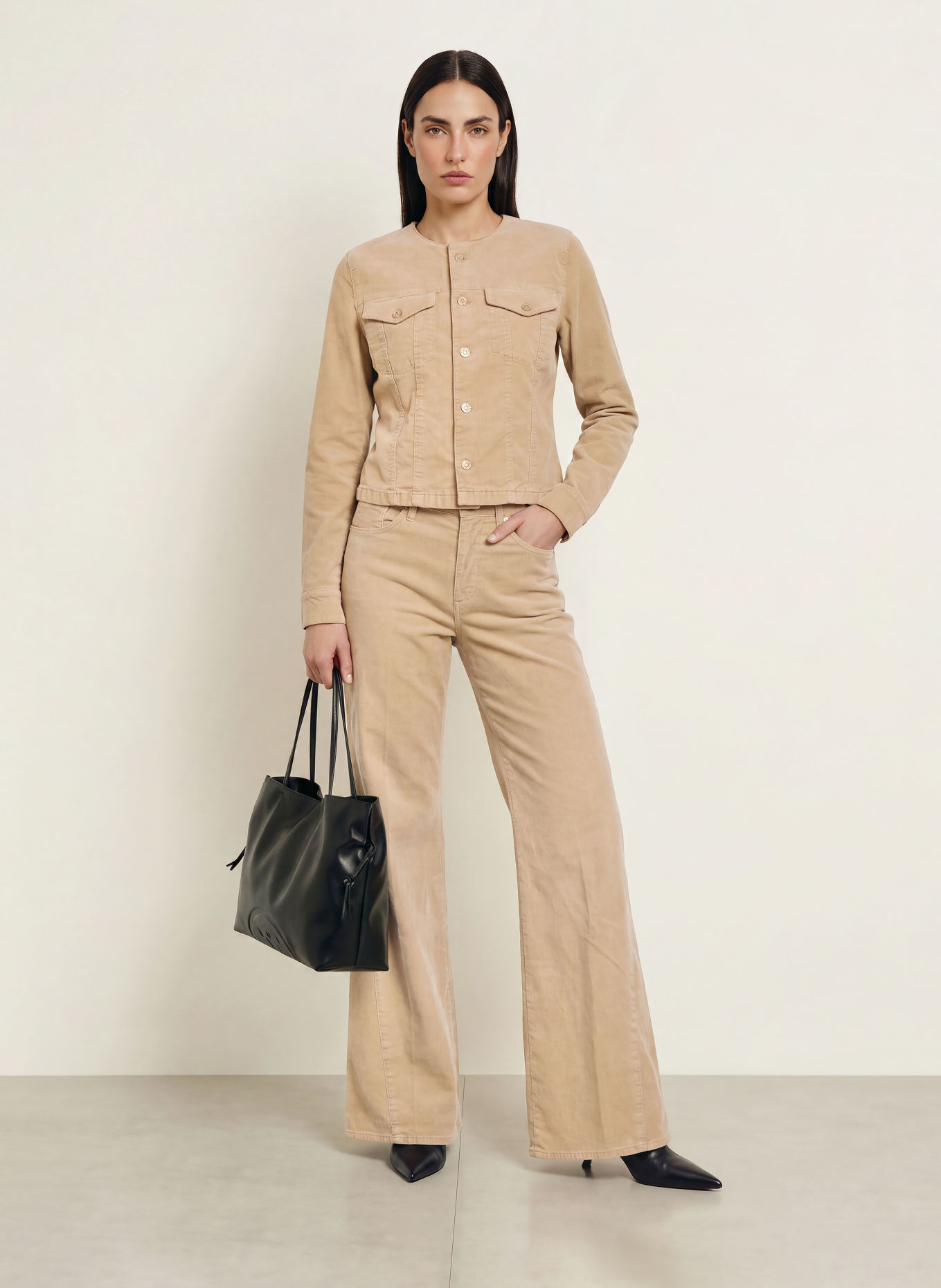 7 for all mankind VICKY Cord Jacket: BEIGE