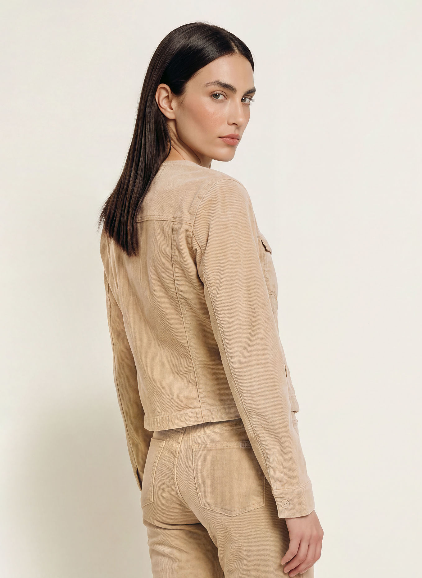 7 for all mankind VICKY Cord Jacket: BEIGE