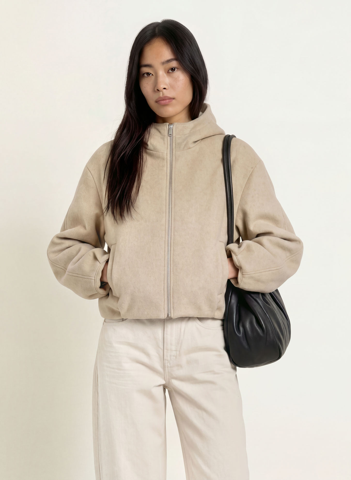 OPUS Jacke HALENSO: ECRU