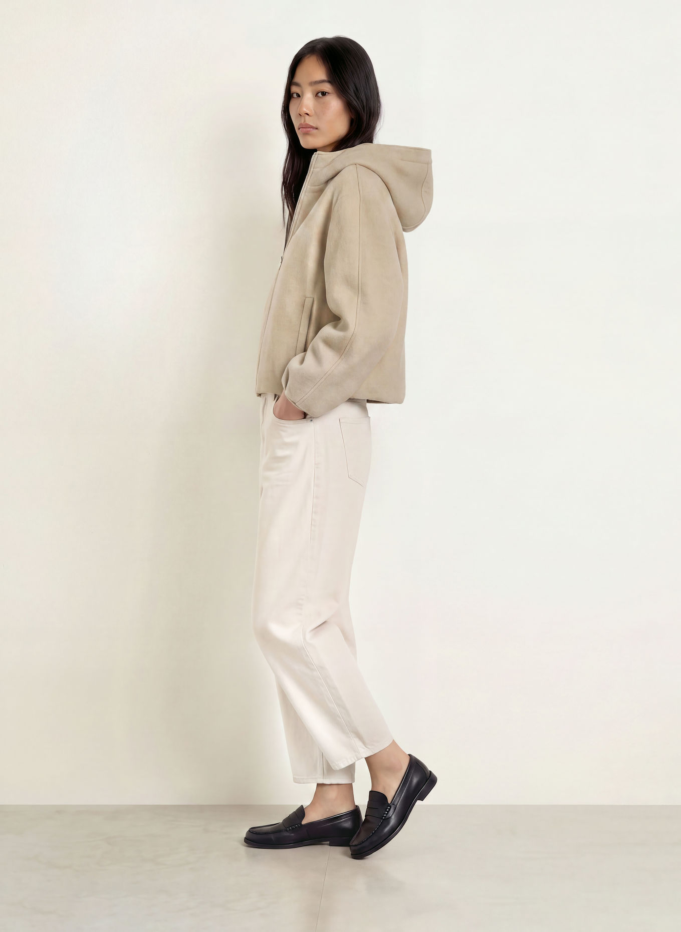 OPUS Jacke HALENSO: ECRU