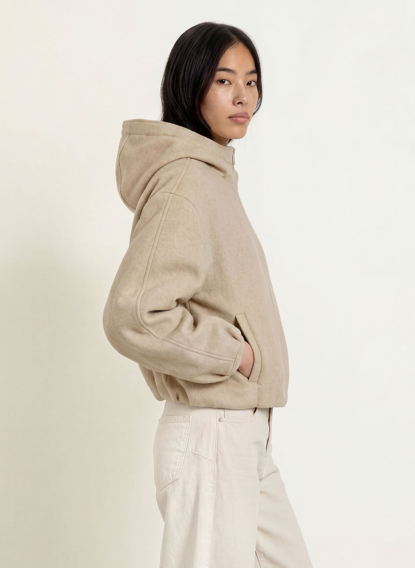 OPUS Jacke HALENSO: ECRU