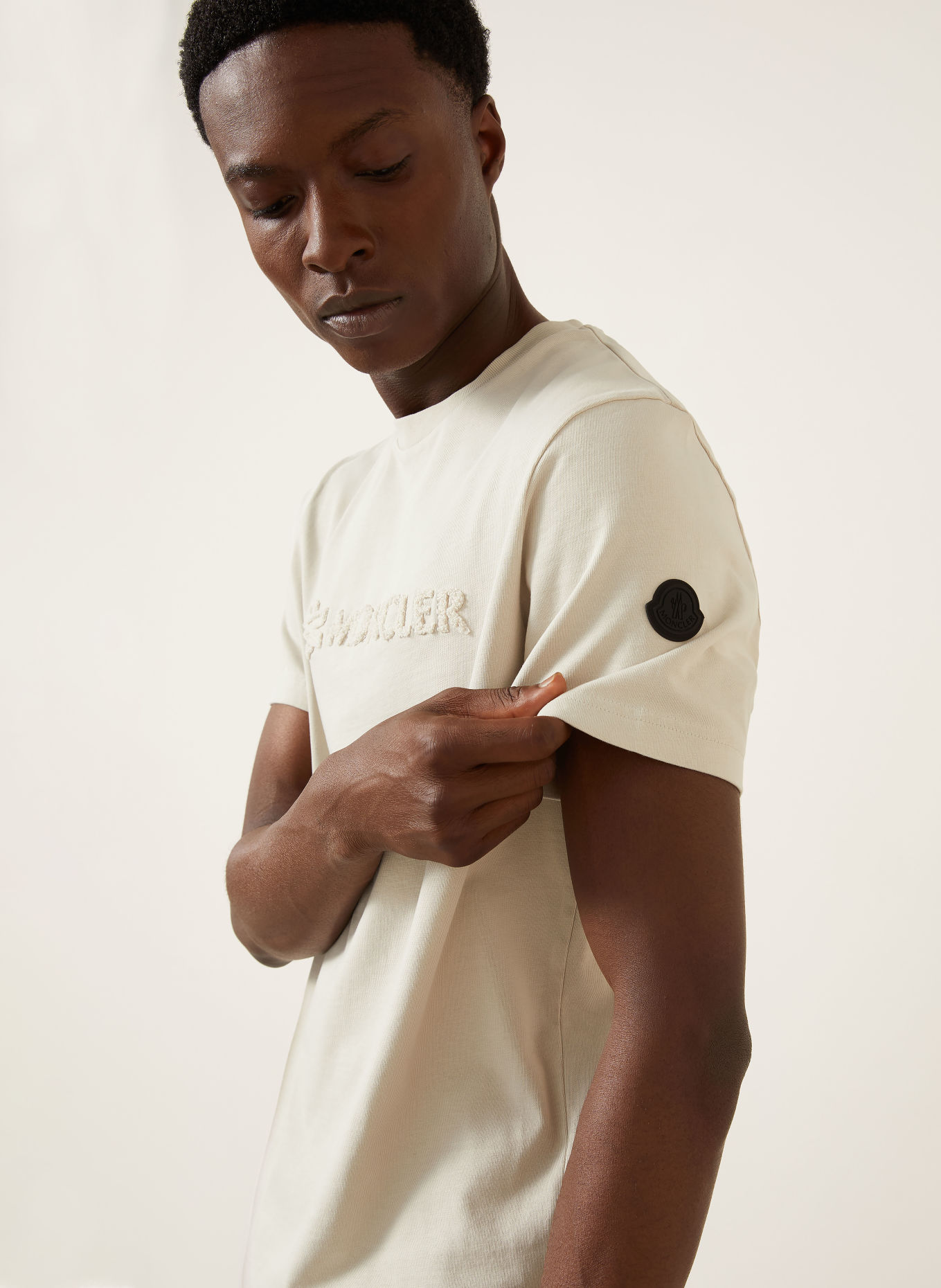 MONCLER T-shirt: BEŻOWY