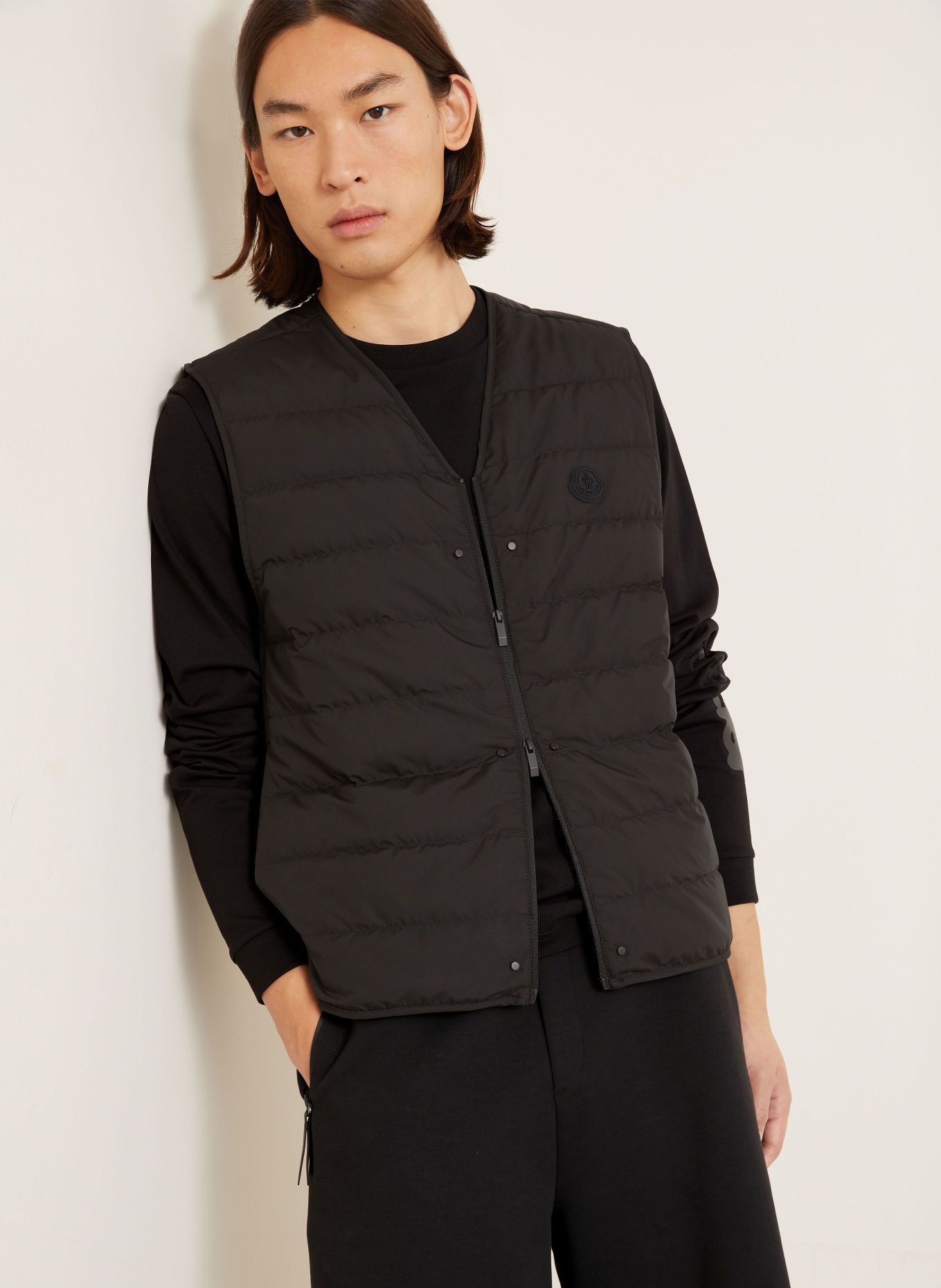 MONCLER Kurtka puchowa 2 w 1 ANTERMOIA: CZARNY