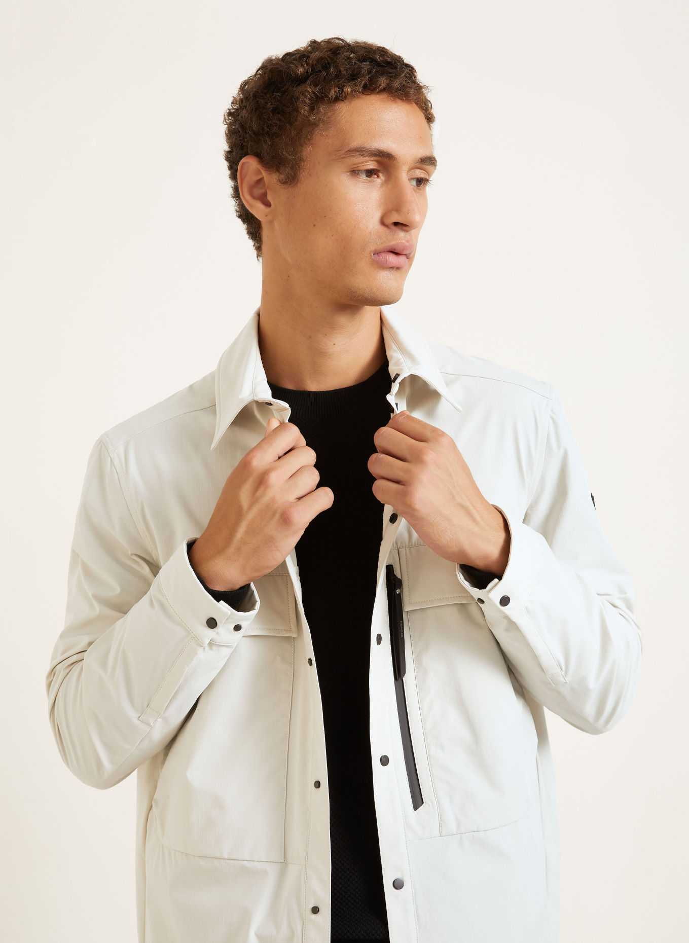 MONCLER Overjacket: HELLGRAU