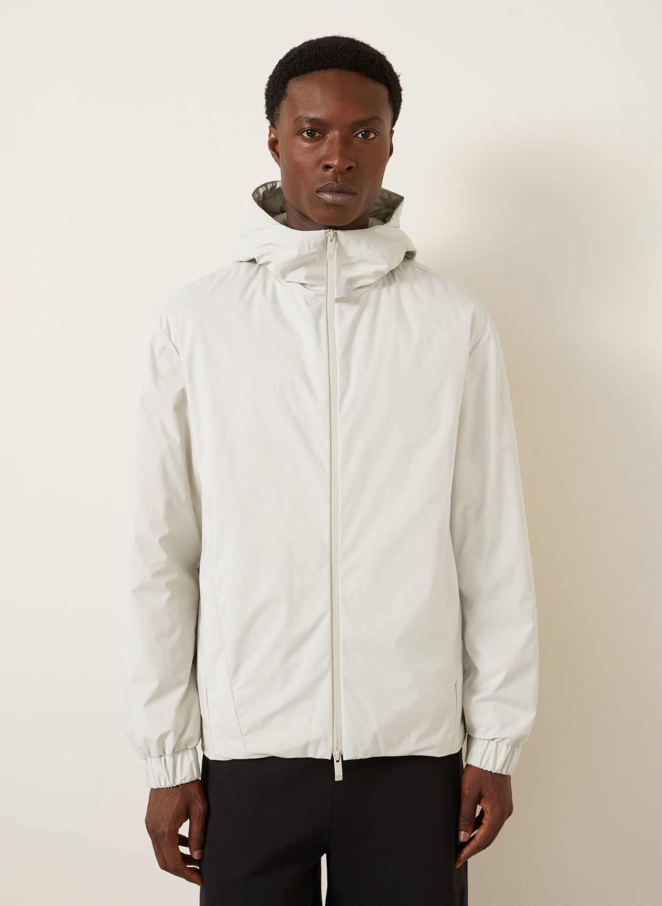 MONCLER Lekka kurtka puchowa TRELATETE: ECRU