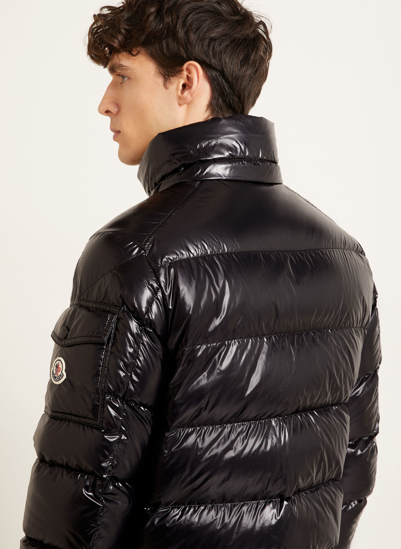 MONCLER MAYA Down Jacket with Detachable Hood: BLACK