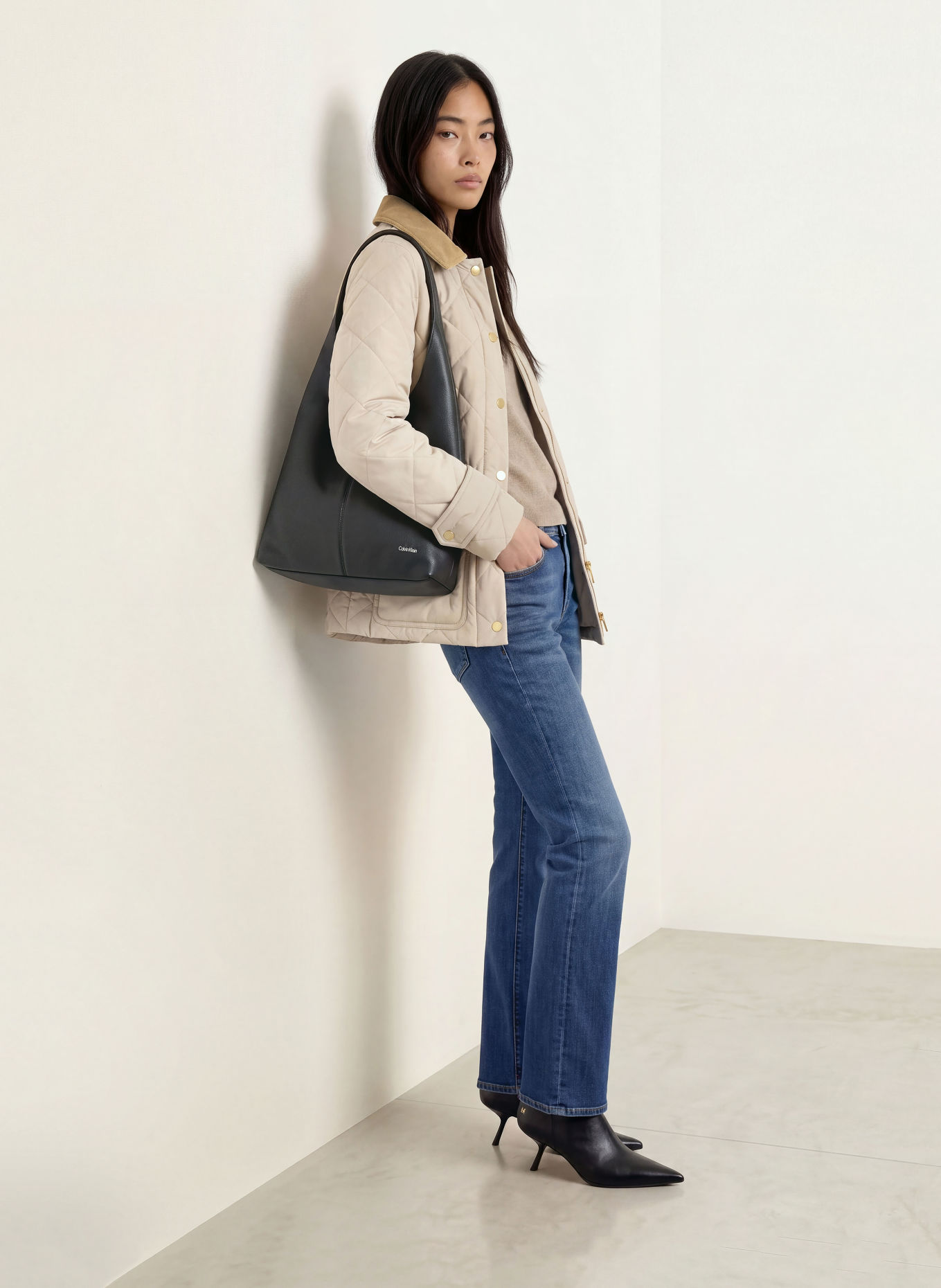 TIGER OF SWEDEN Quilted jacket JACKIE: BEIGE