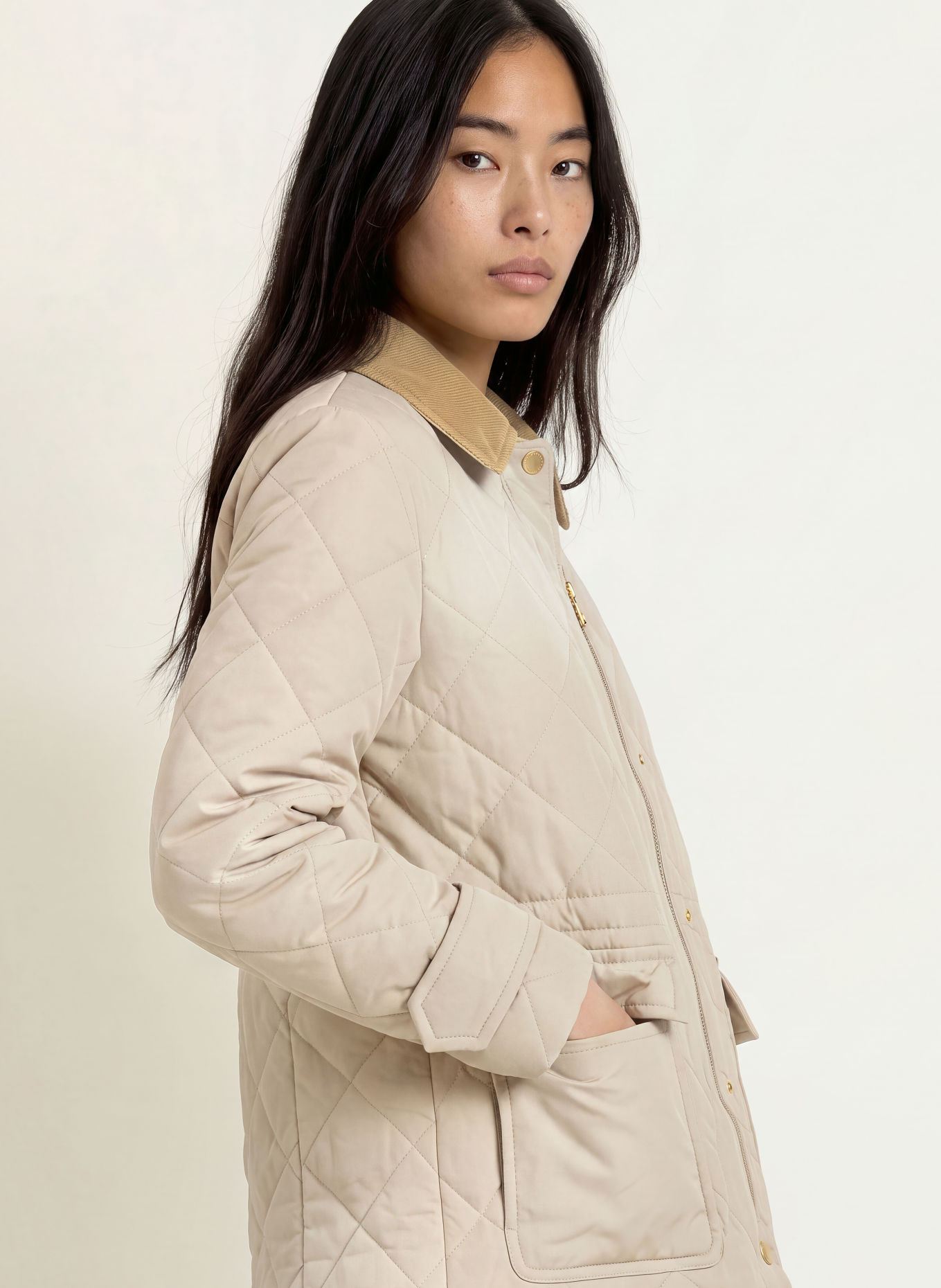 TIGER OF SWEDEN Quilted jacket JACKIE: BEIGE