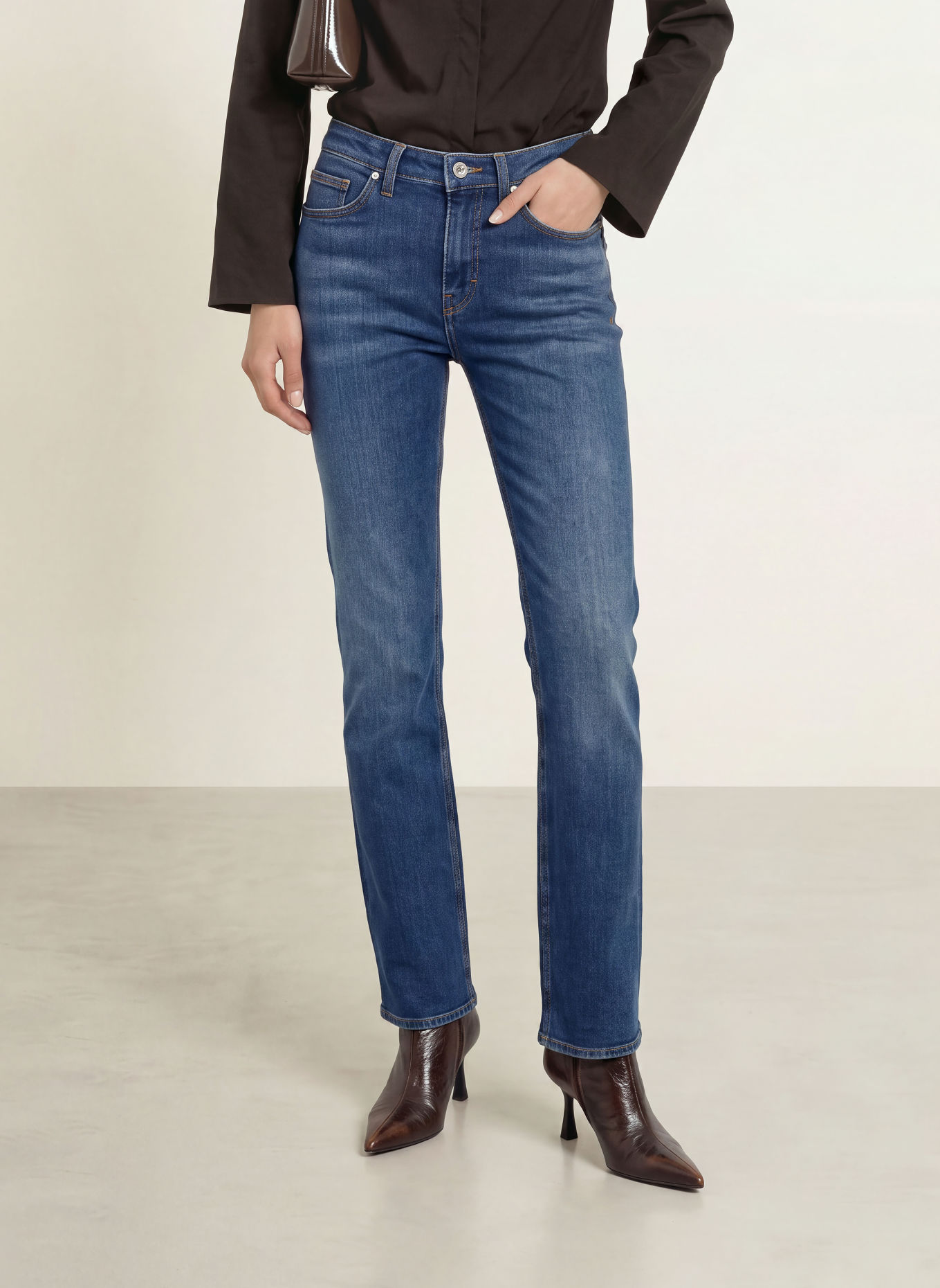 TIGER OF SWEDEN Jean flare FRANKIE PURE: 21F MEDIUM BLUE